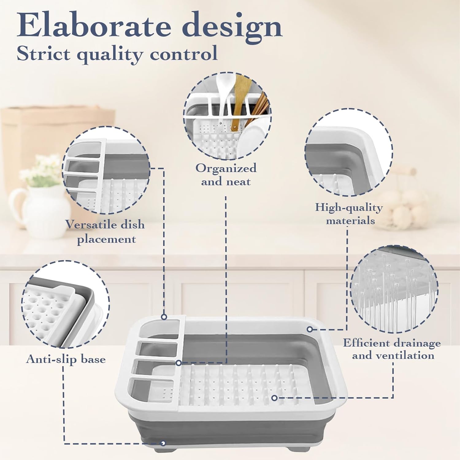 Portable Collapsible Dish Rack - Image 7