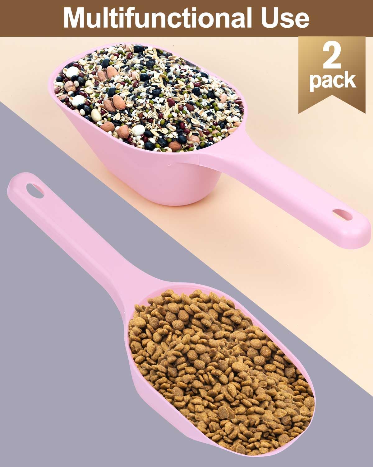 Pink Pet Food Scoop Measuring Cup - Image 3