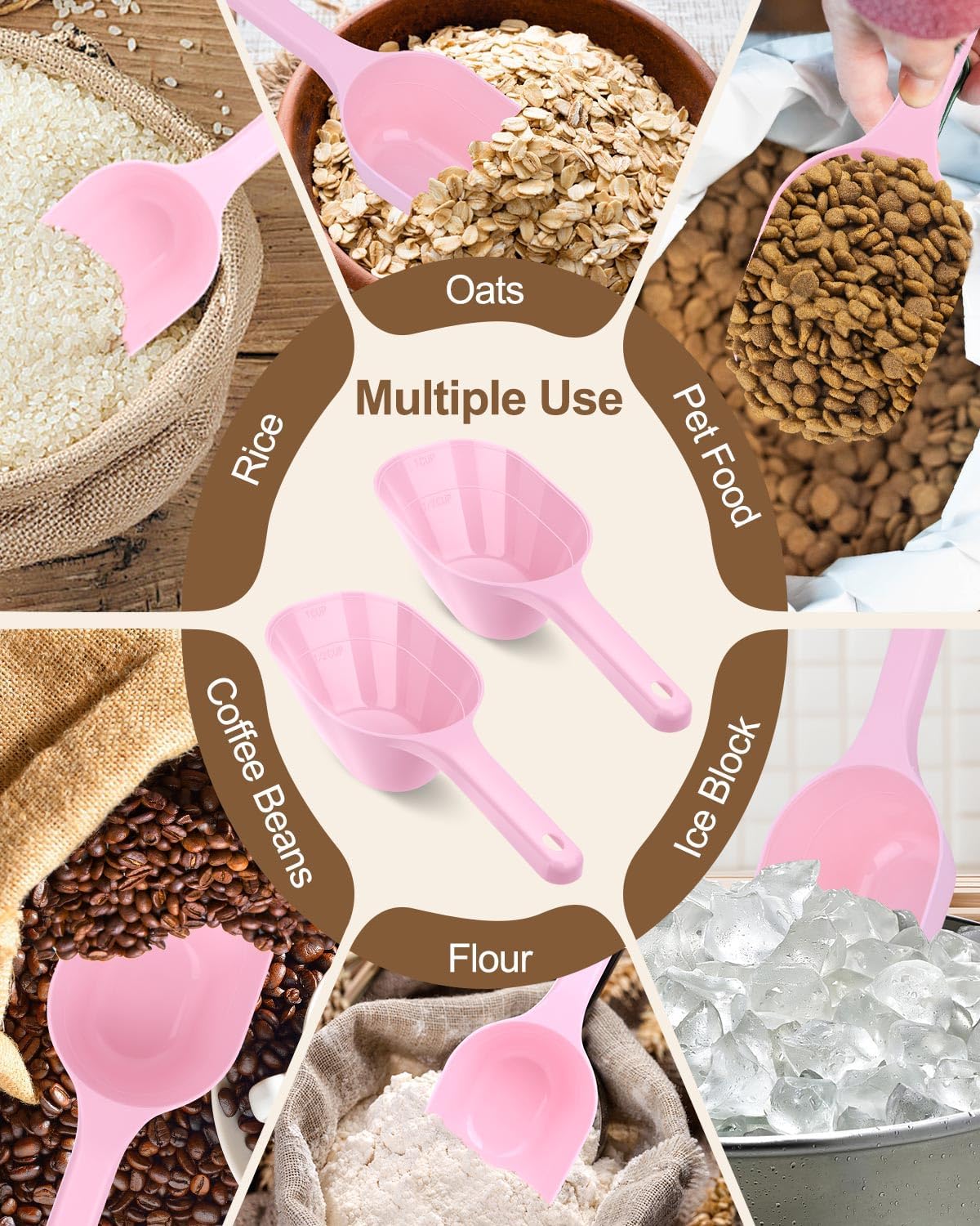 Pink Pet Food Scoop Measuring Cup - Image 5