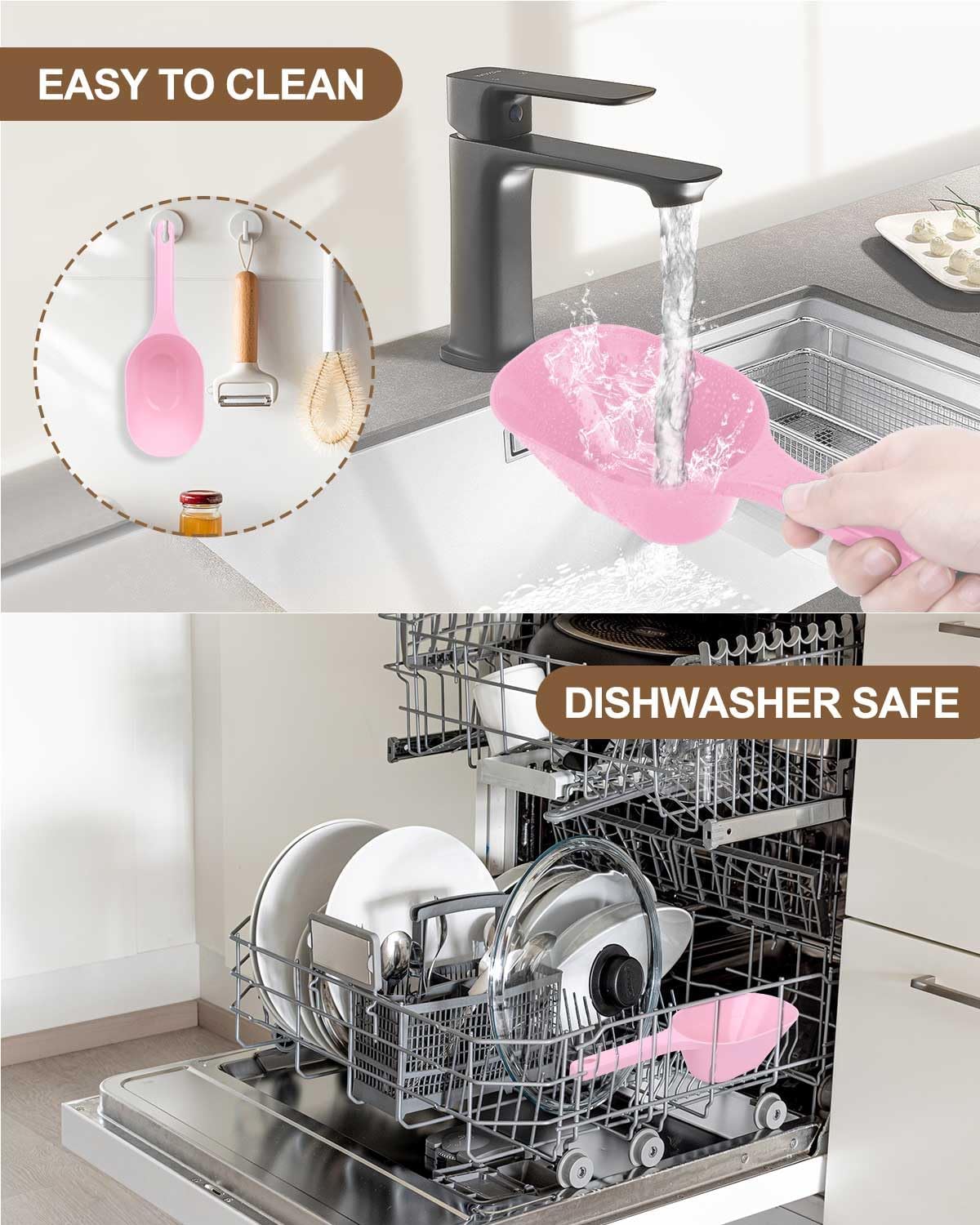 Pink Pet Food Scoop Measuring Cup - Image 7