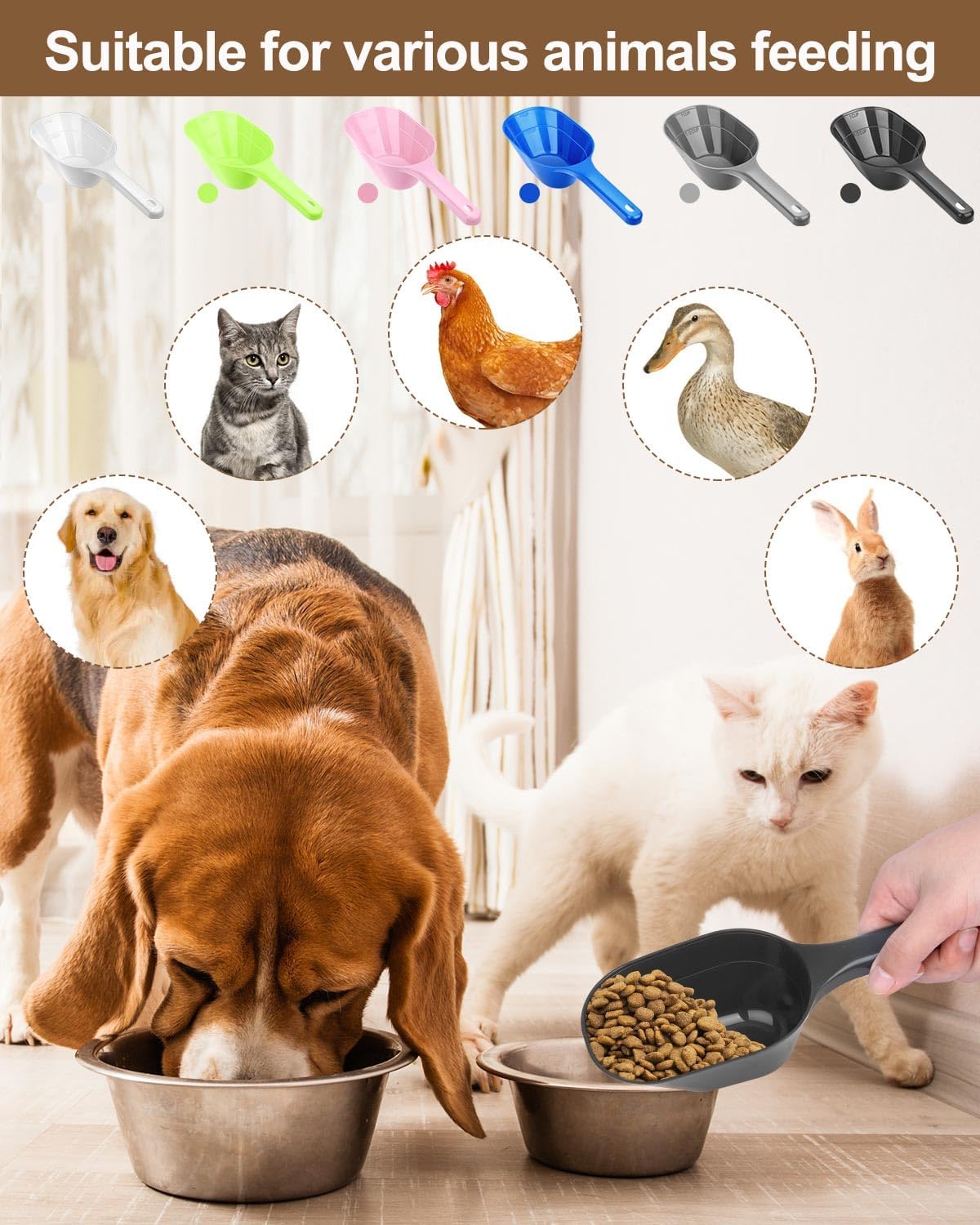 Pink Pet Food Scoop Measuring Cup - Image 8
