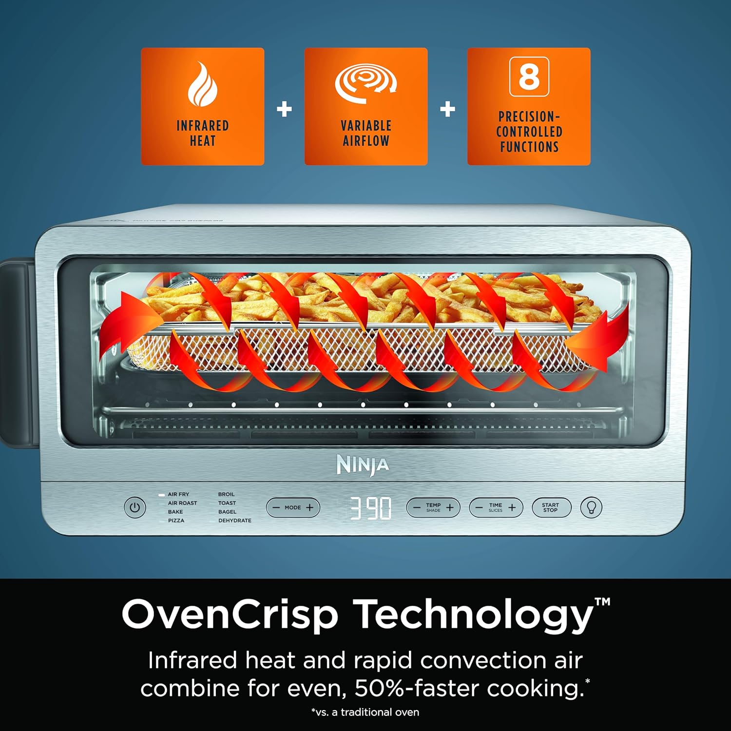 Ninja 8-in-1 Flip Toaster Oven & Air Fryer - Image 5