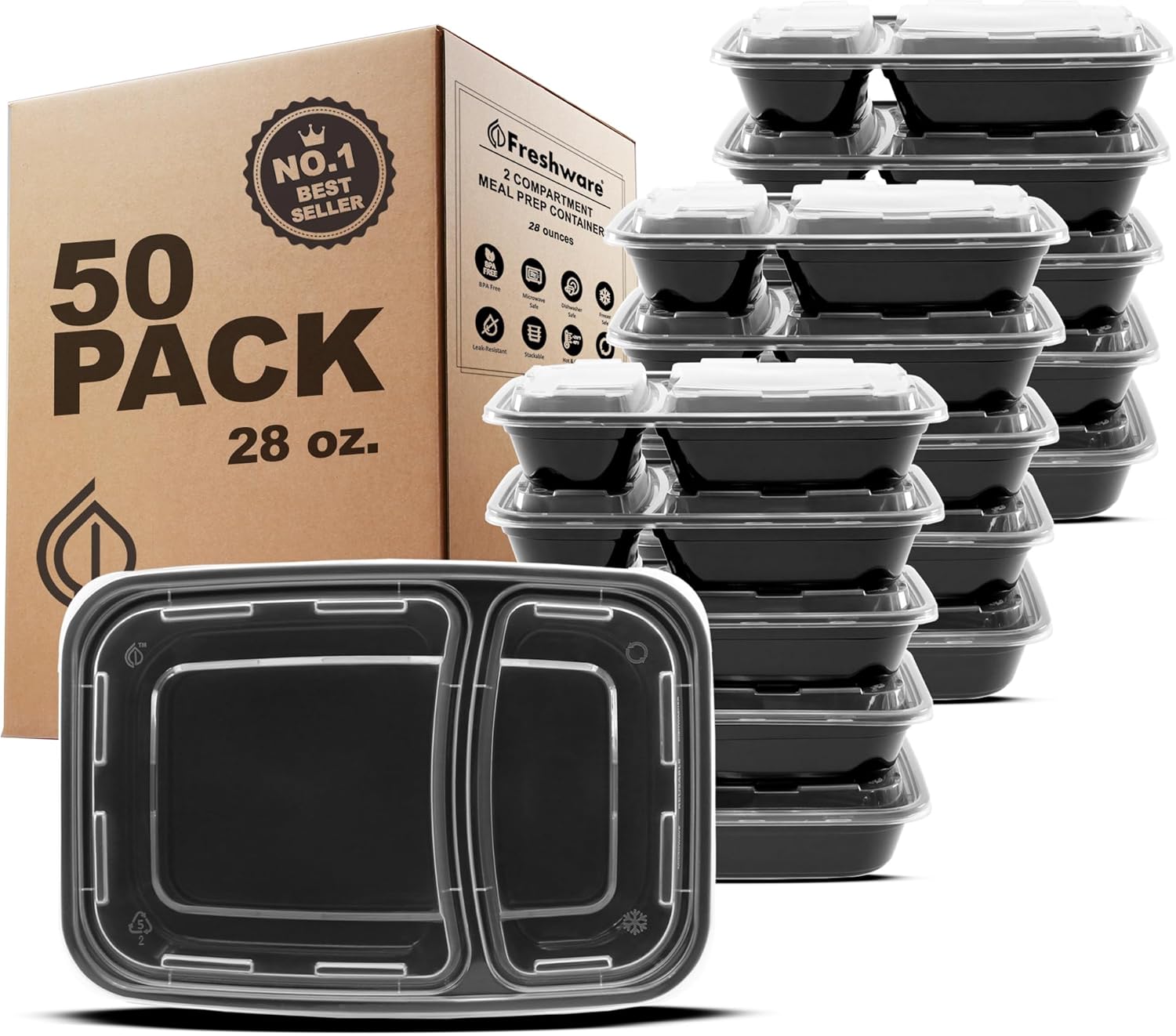 Freshware Meal Prep Containers - Image 2