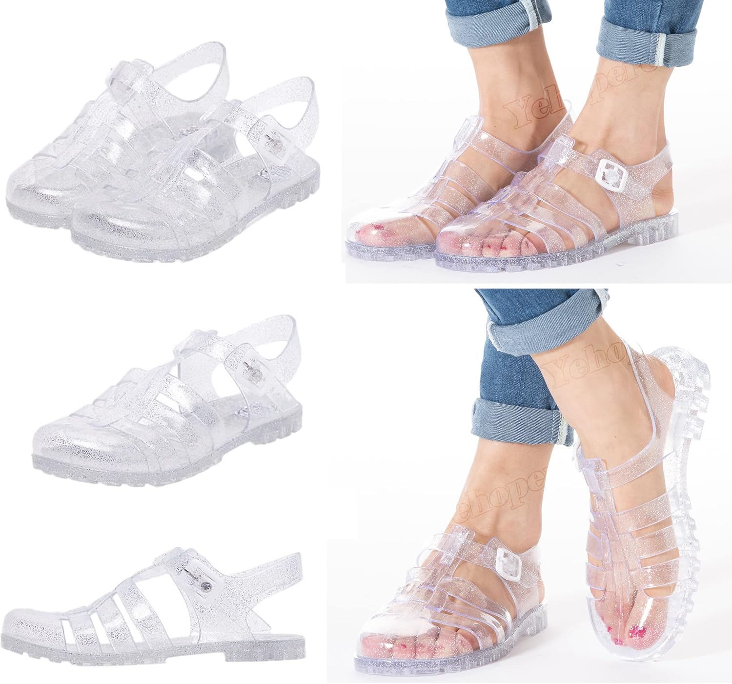 Yehopere Women's Bling Beach Sandals - Image 4