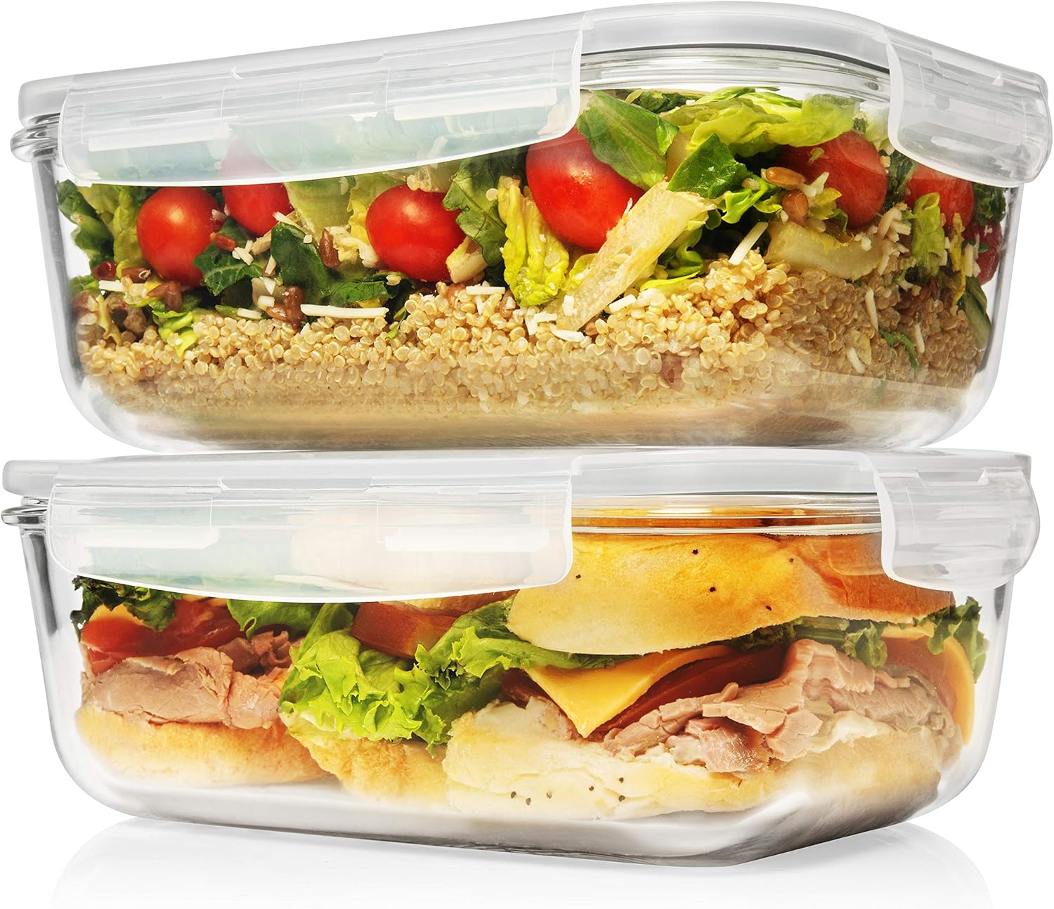 Large Glass Food Storage Containers with Locking Lids - Image 8