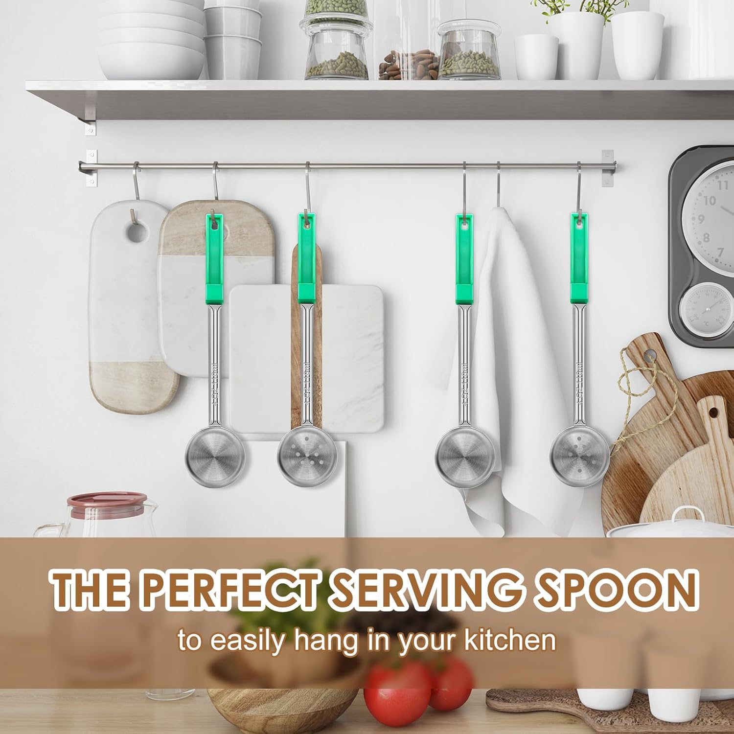 Stainless Steel Portion Control Ladle Spoon Set - Image 3