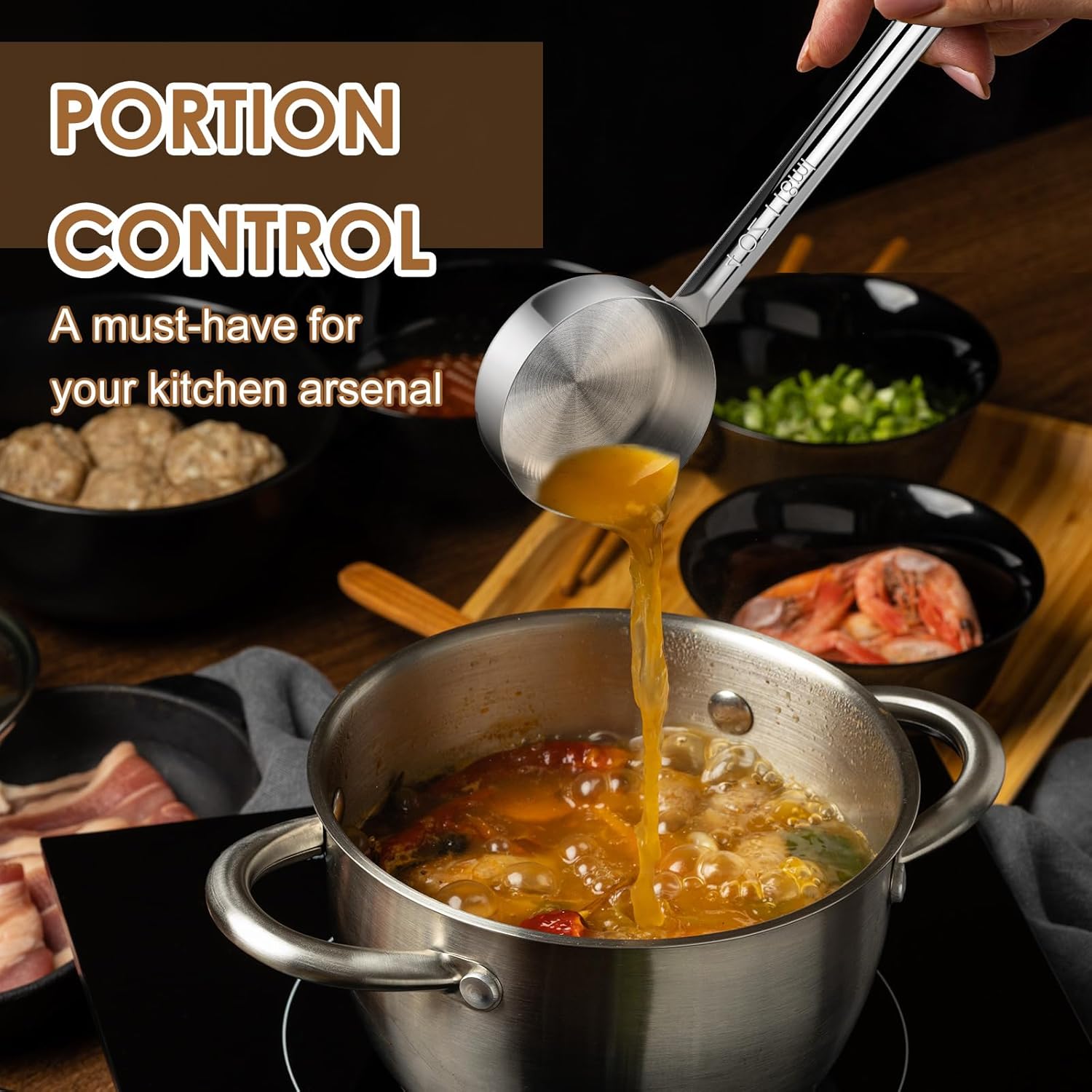 Stainless Steel Portion Control Ladle Spoon Set - Image 7