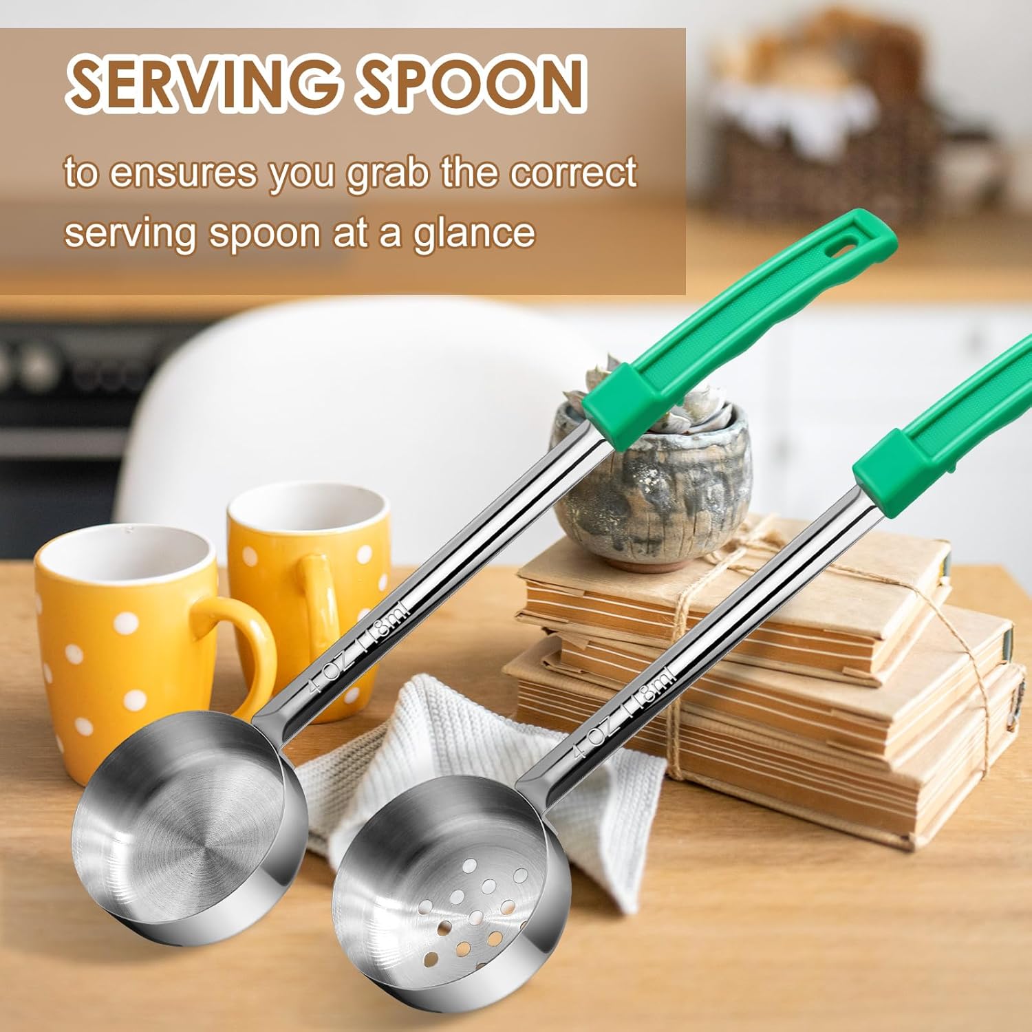 Stainless Steel Portion Control Ladle Spoon Set - Image 8