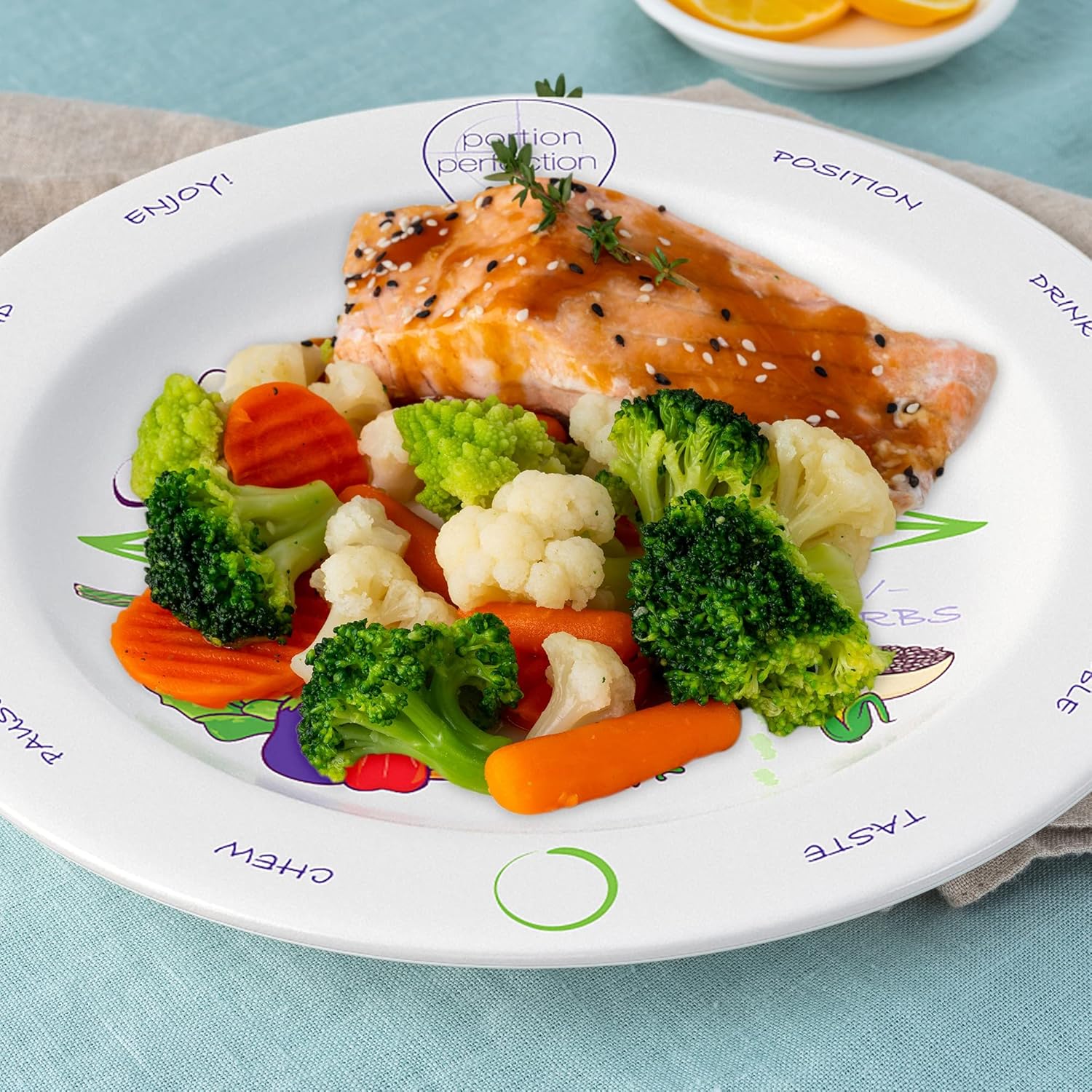 Portion Perfection Porcelain Bariatric Plates for Weight Control - Image 5