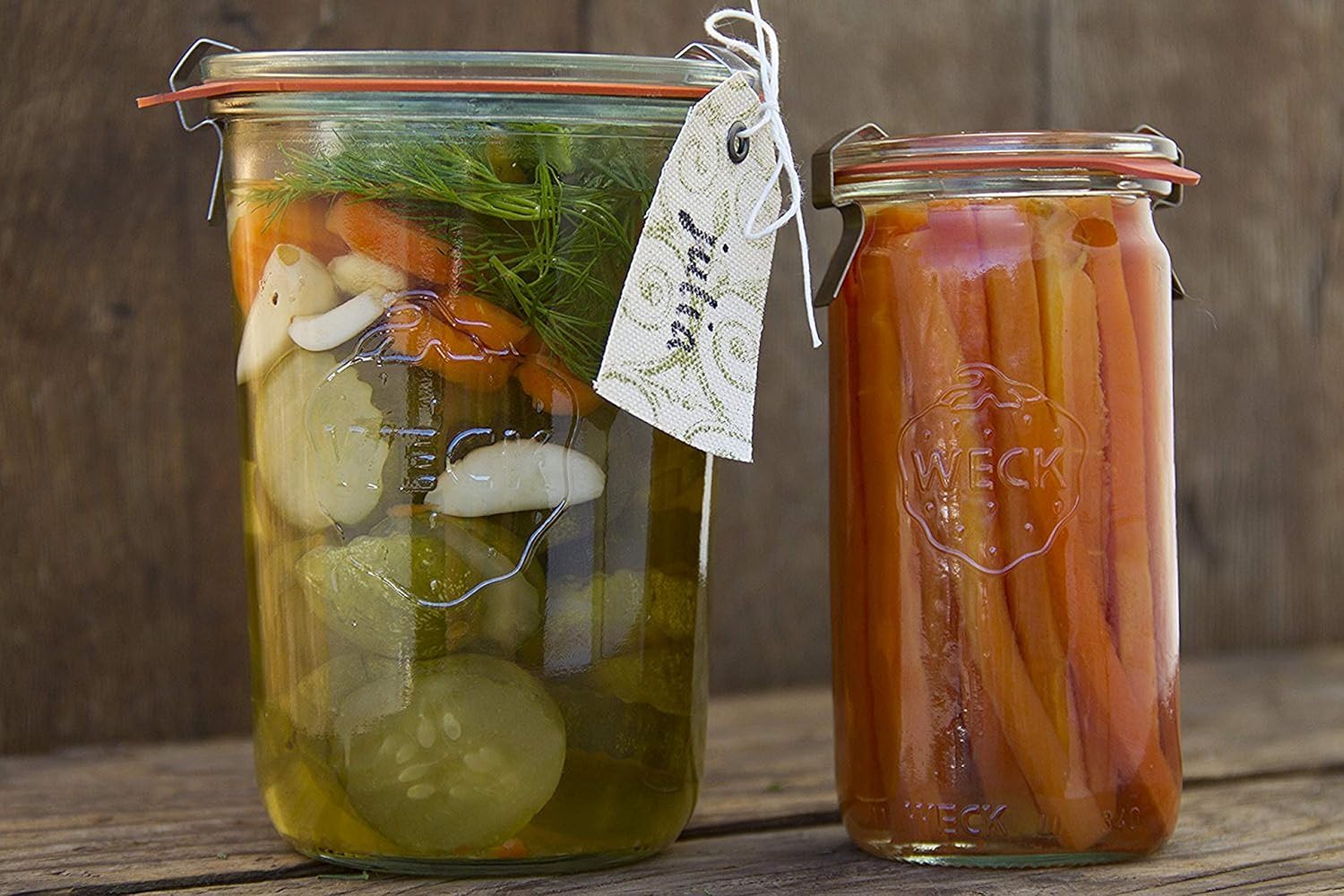 Weck 3/4 Liter Tall Glass Jar with Lid and Rubber Gasket - Image 7