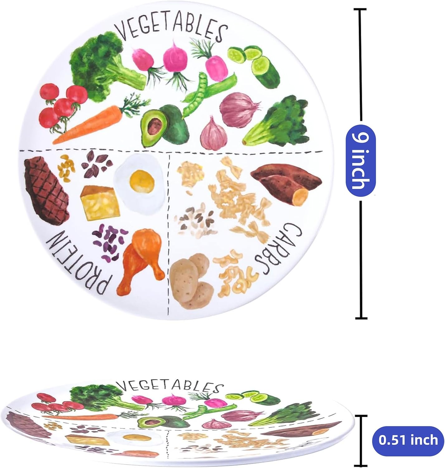 Portion Control Plate for Healthy Nutrition - Image 3