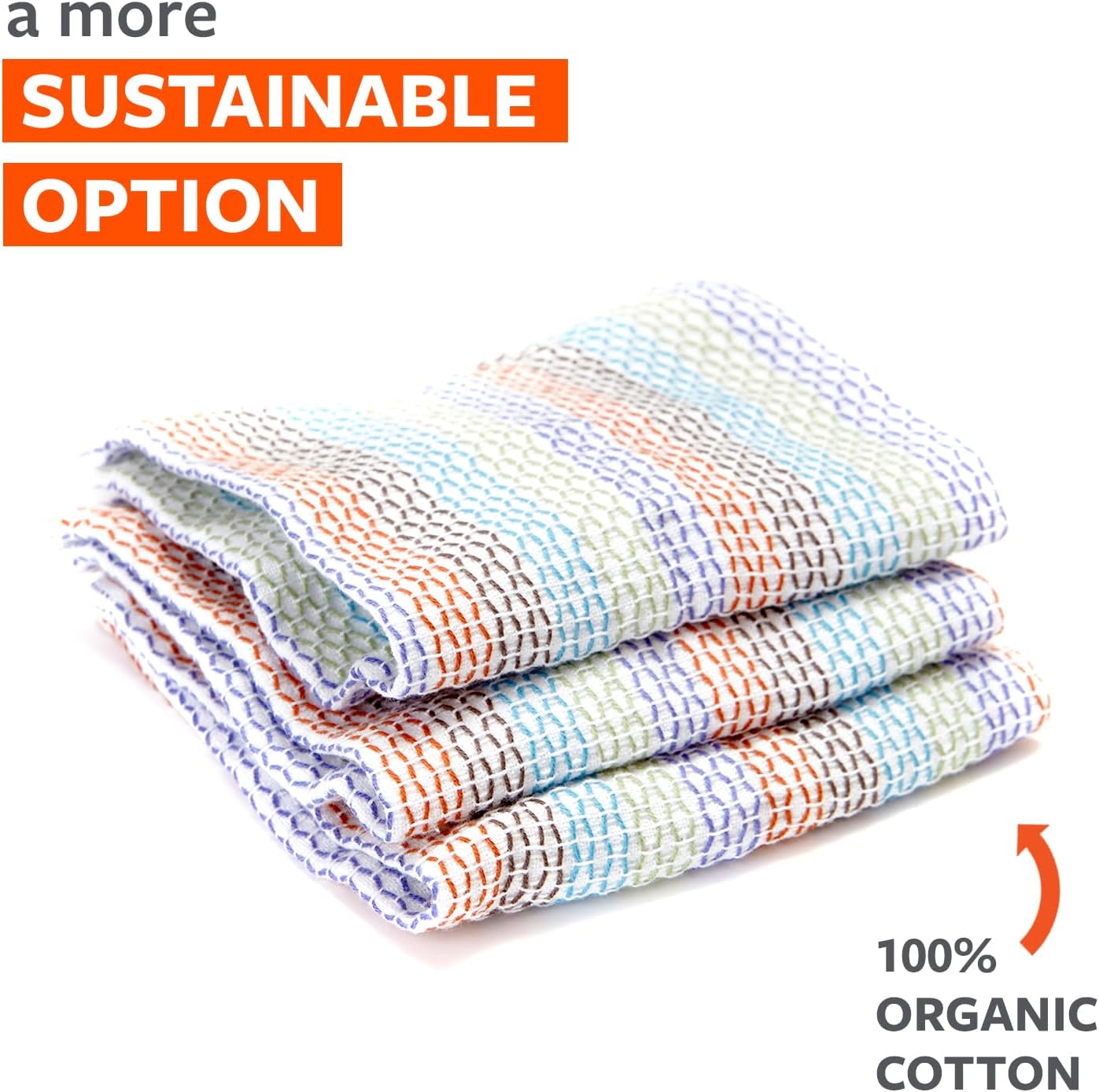 Organic Cotton Dish Cloths Set - Image 6