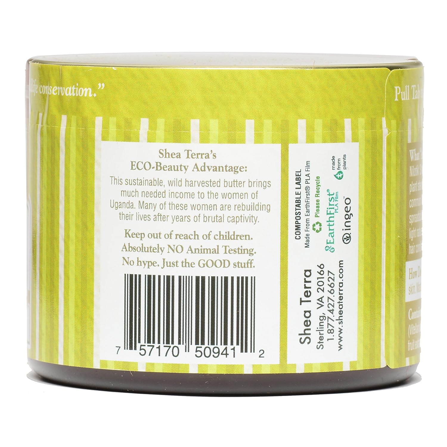 Shea Terra Organics 100% Organic Cold-Pressed Virgin Shea Butter – Natural Anti-Aging Daily Skin, Nails & Hair Cream - Image 3