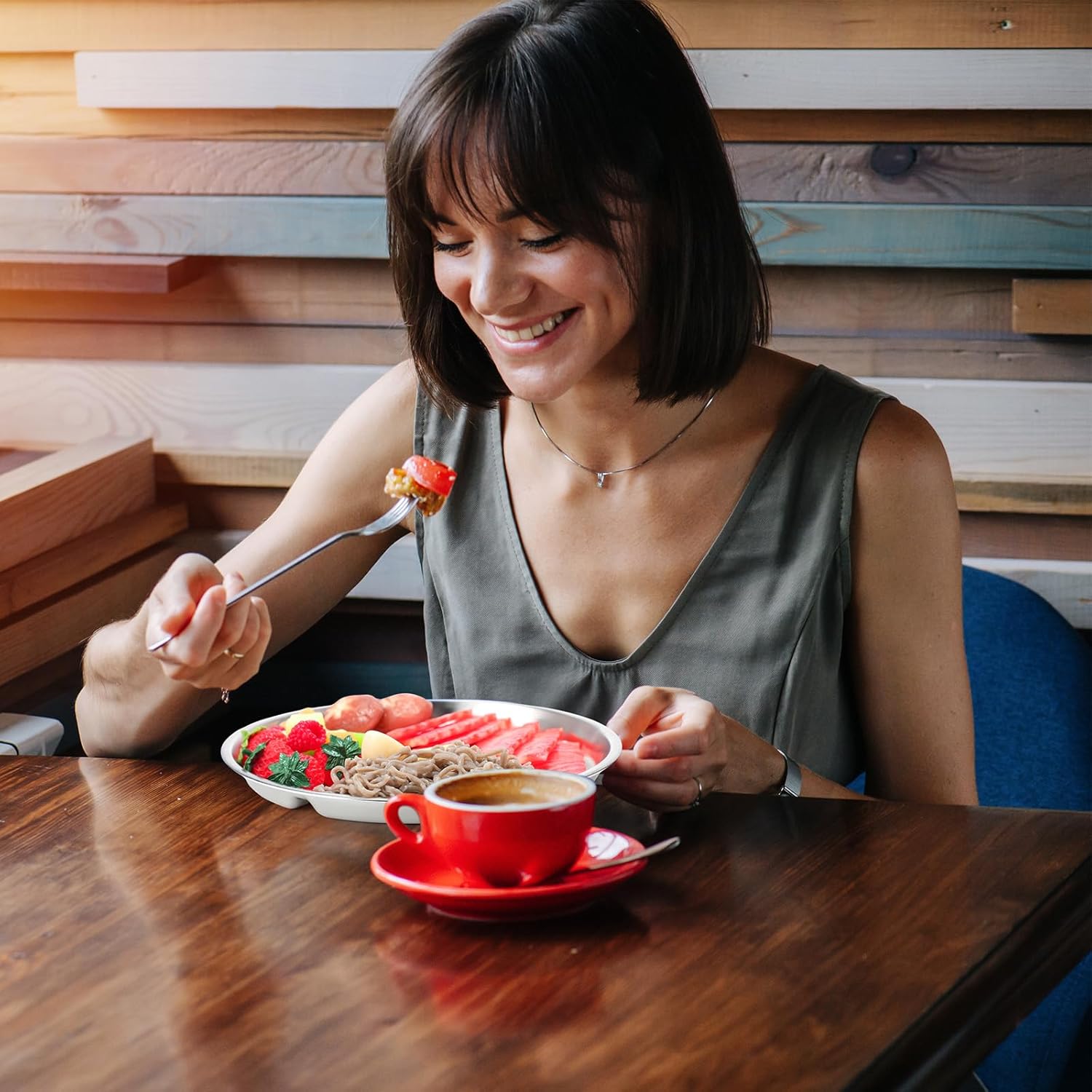 Jinei Stainless Steel Bariatric Portion Control Plate Set - Image 8