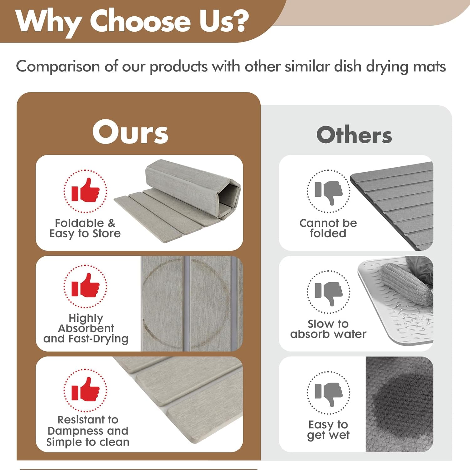 Eco-Friendly Dish Drying Stone Mat - Image 5