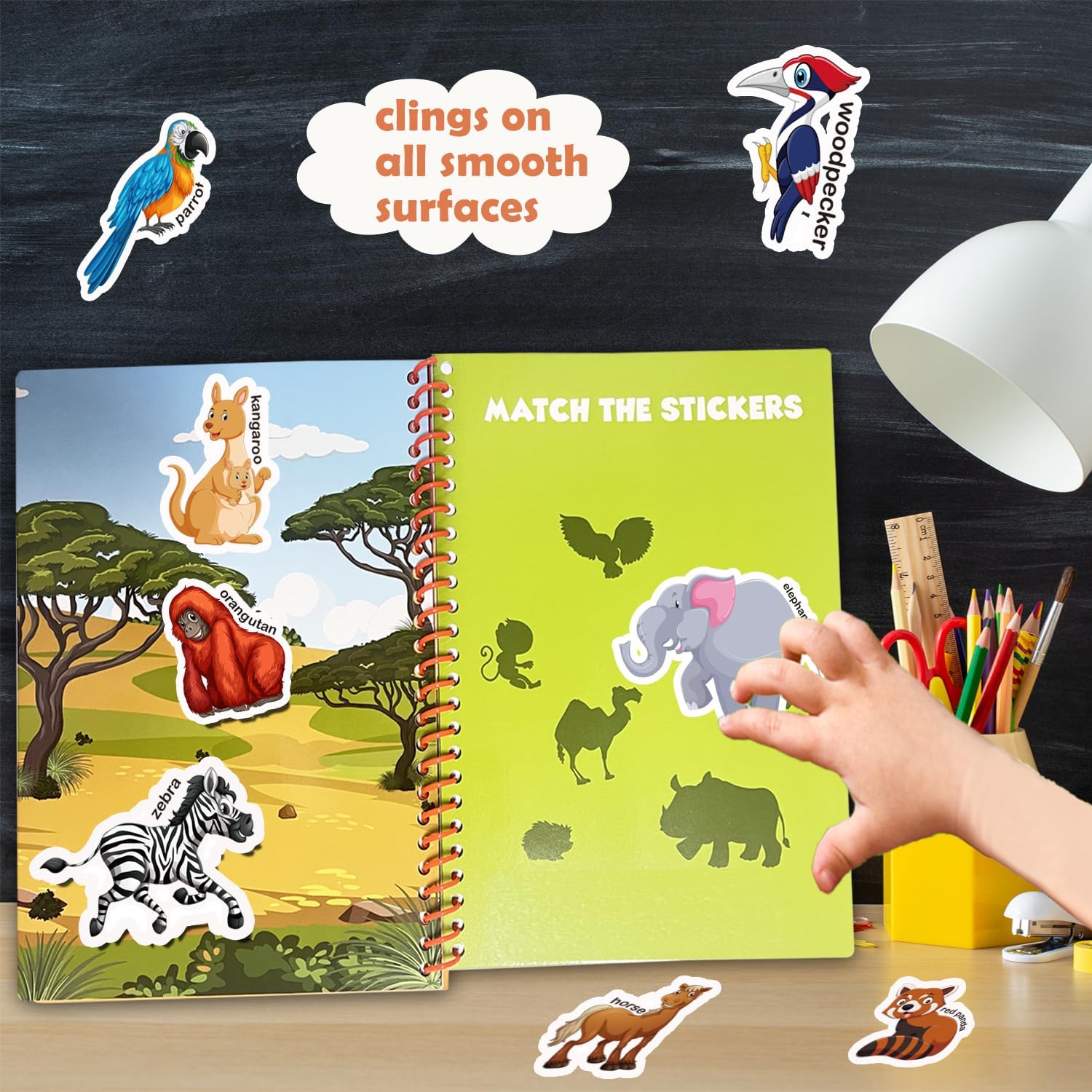 Jelly Reusable Sticker Books for Toddlers - Image 4