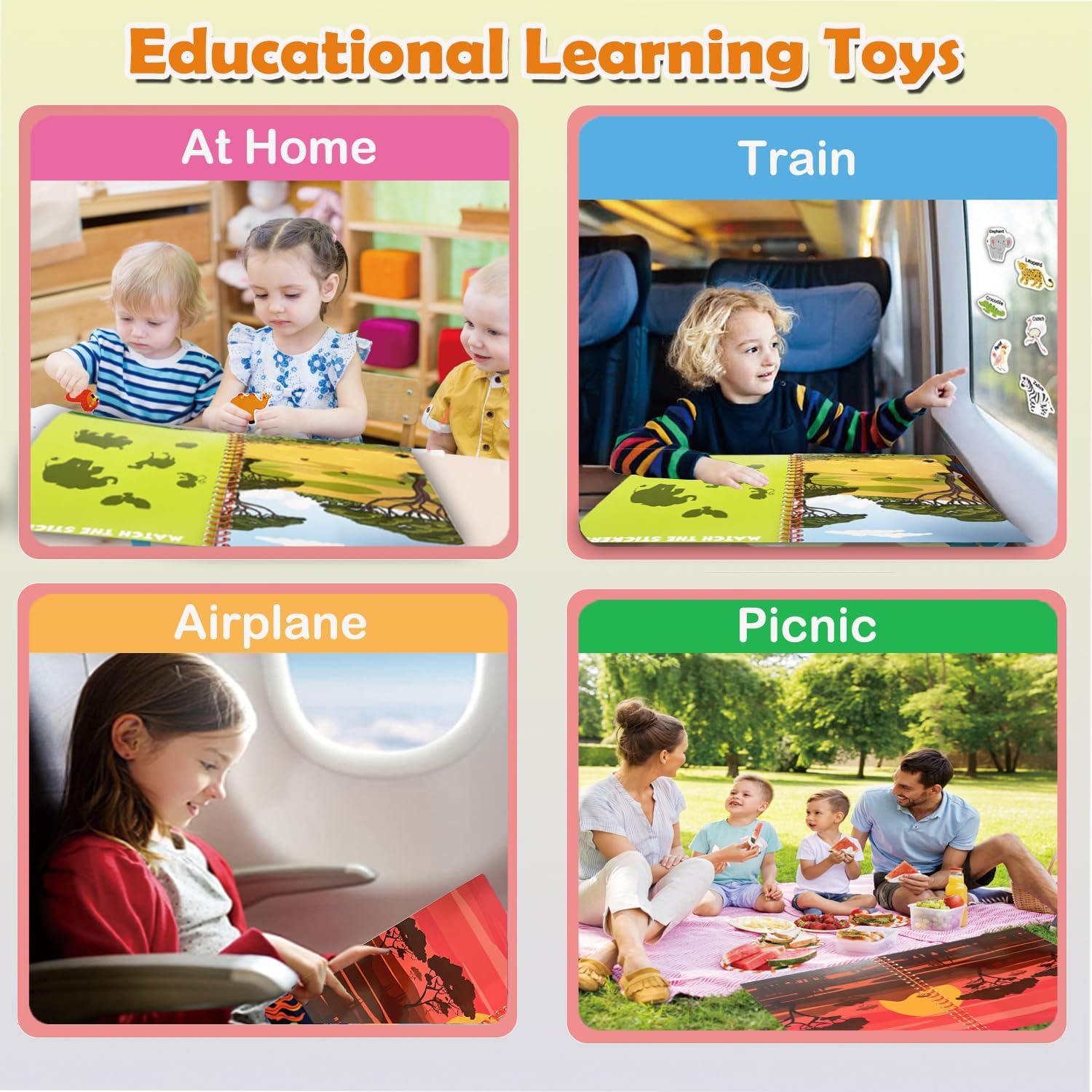 Jelly Reusable Sticker Books for Toddlers - Image 7