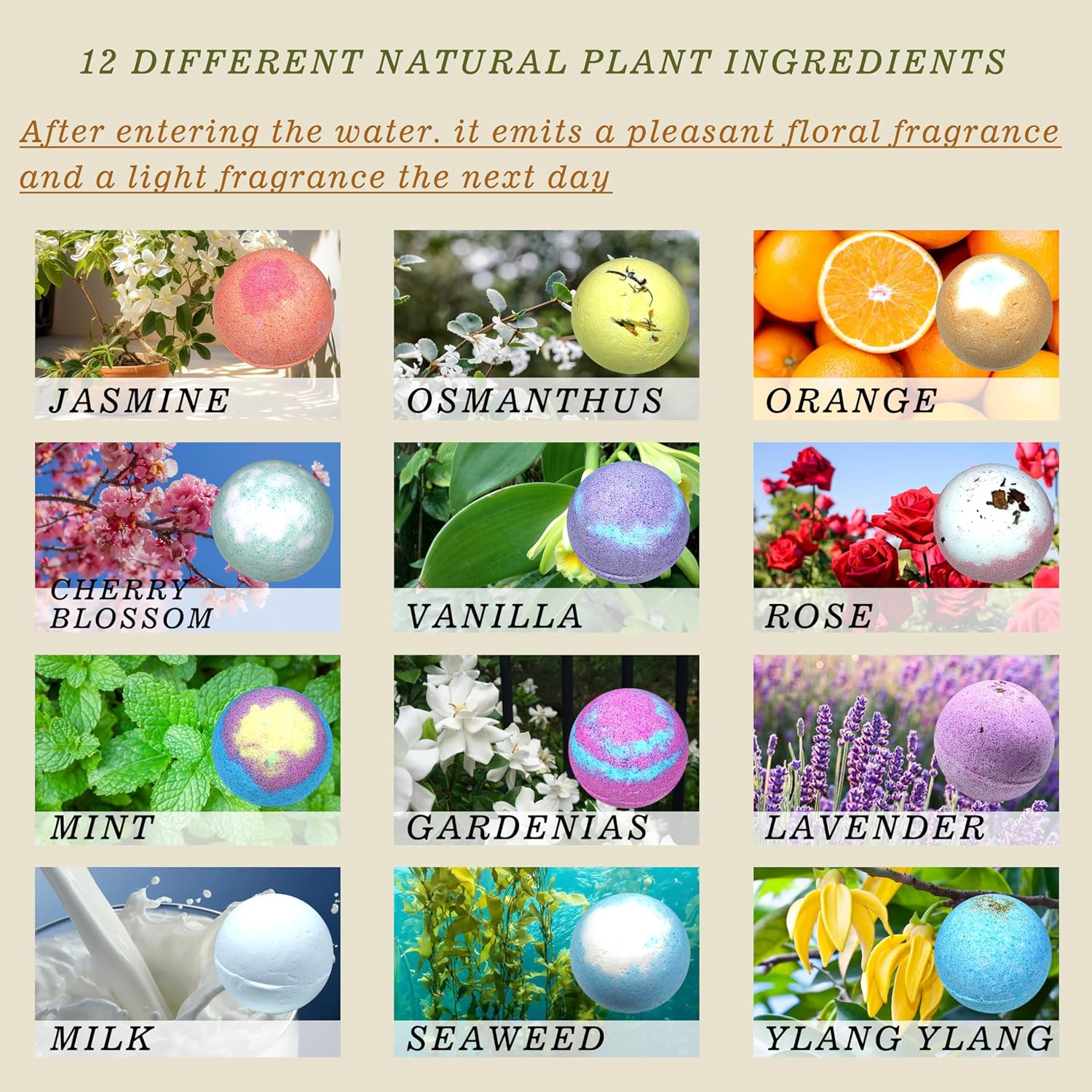 Bath Bombs Gift Set with Natural Organic Bubble and Nourishing Salts - Image 3