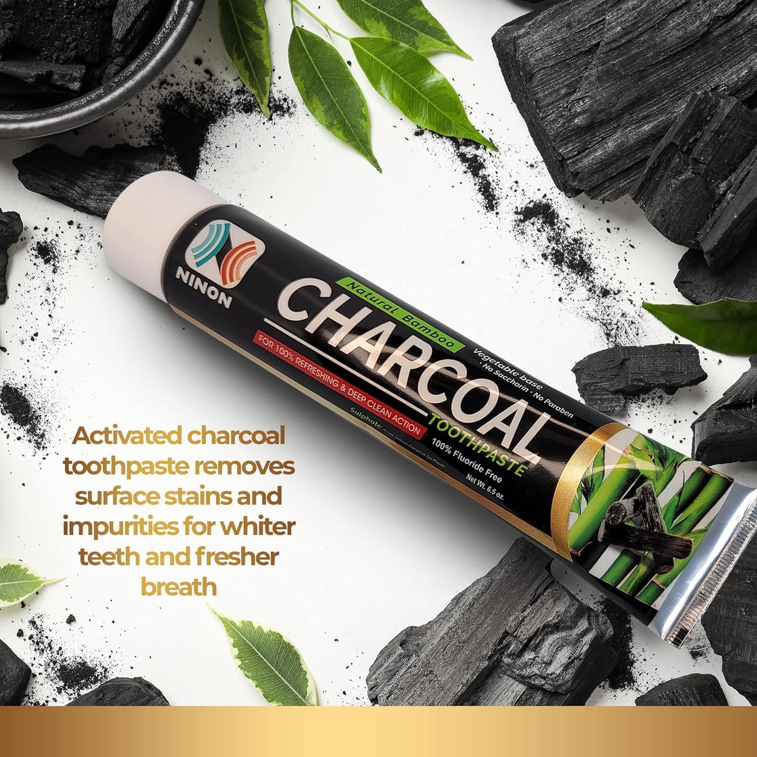Activated Charcoal Natural Toothpaste - Image 4