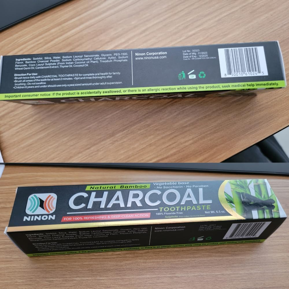Activated Charcoal Natural Toothpaste - Image 8