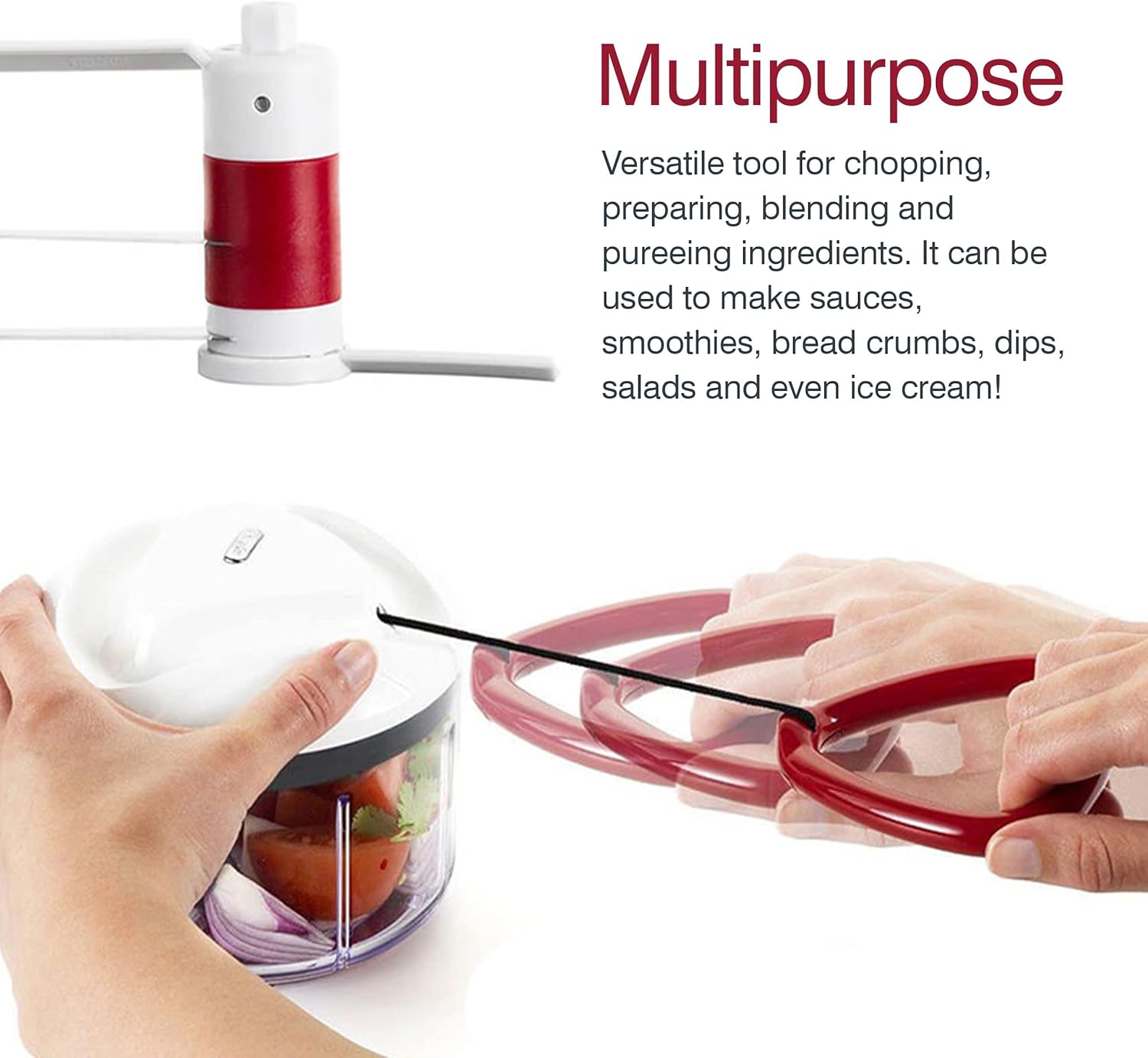 Zyliss Easy Pull Manual Food Chopper - Image 7