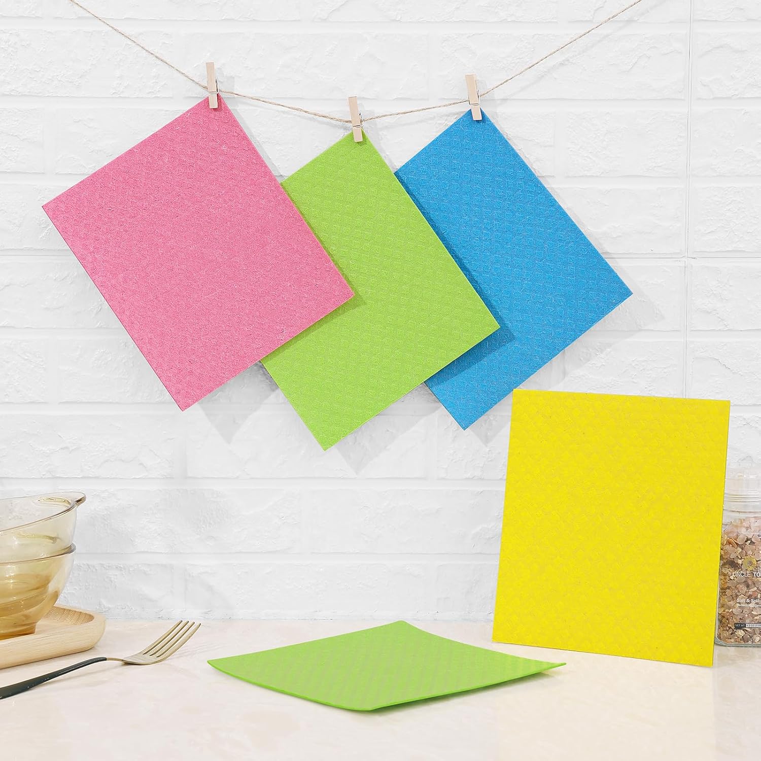 Homaxy Reusable Dishcloths 10 Pack - Image 9