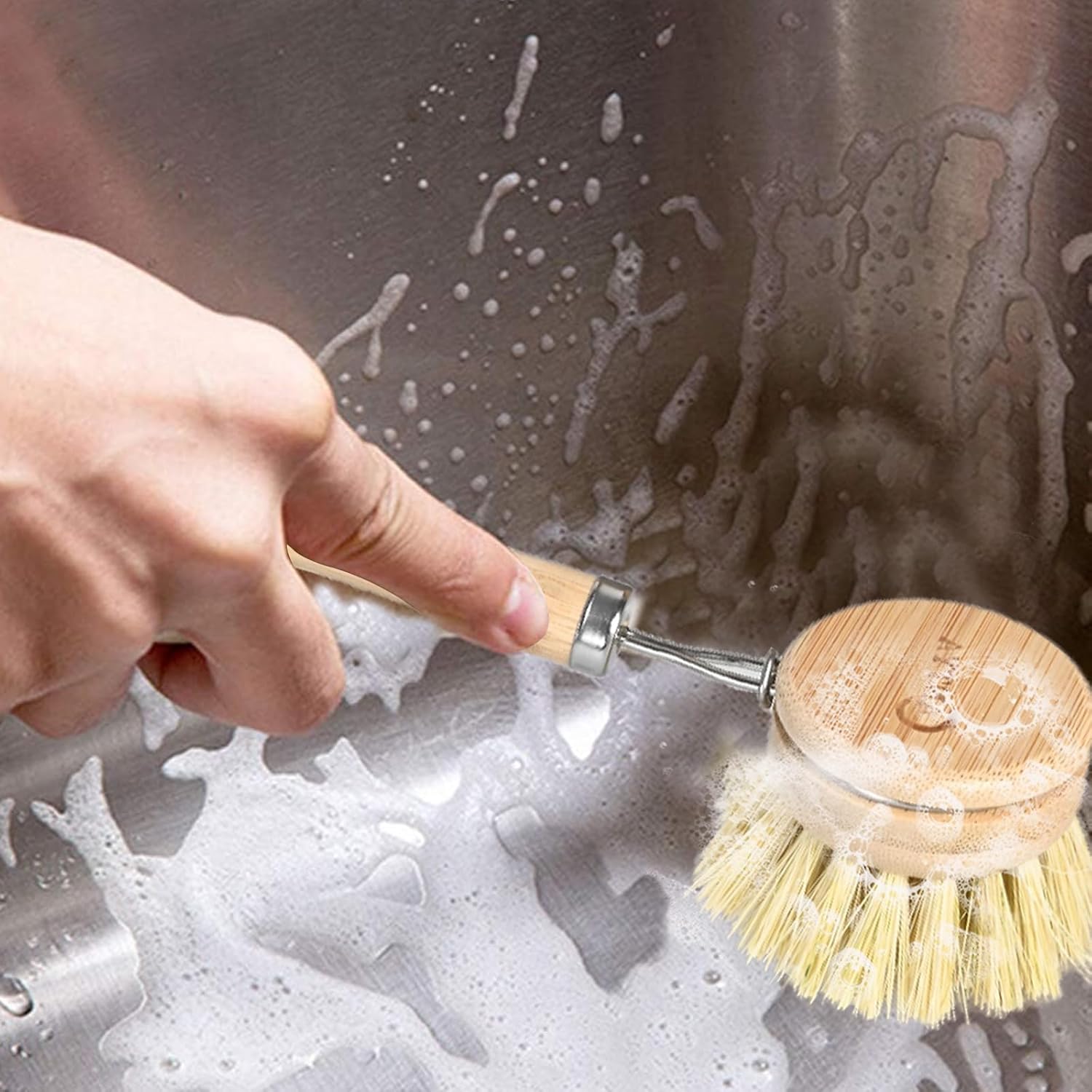 Eco Friendly Bamboo Dish Brush - Image 8