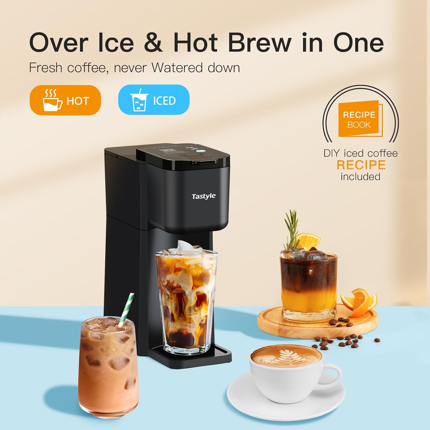 Mini Hot and Iced Coffee Maker Single Serve - Image 3