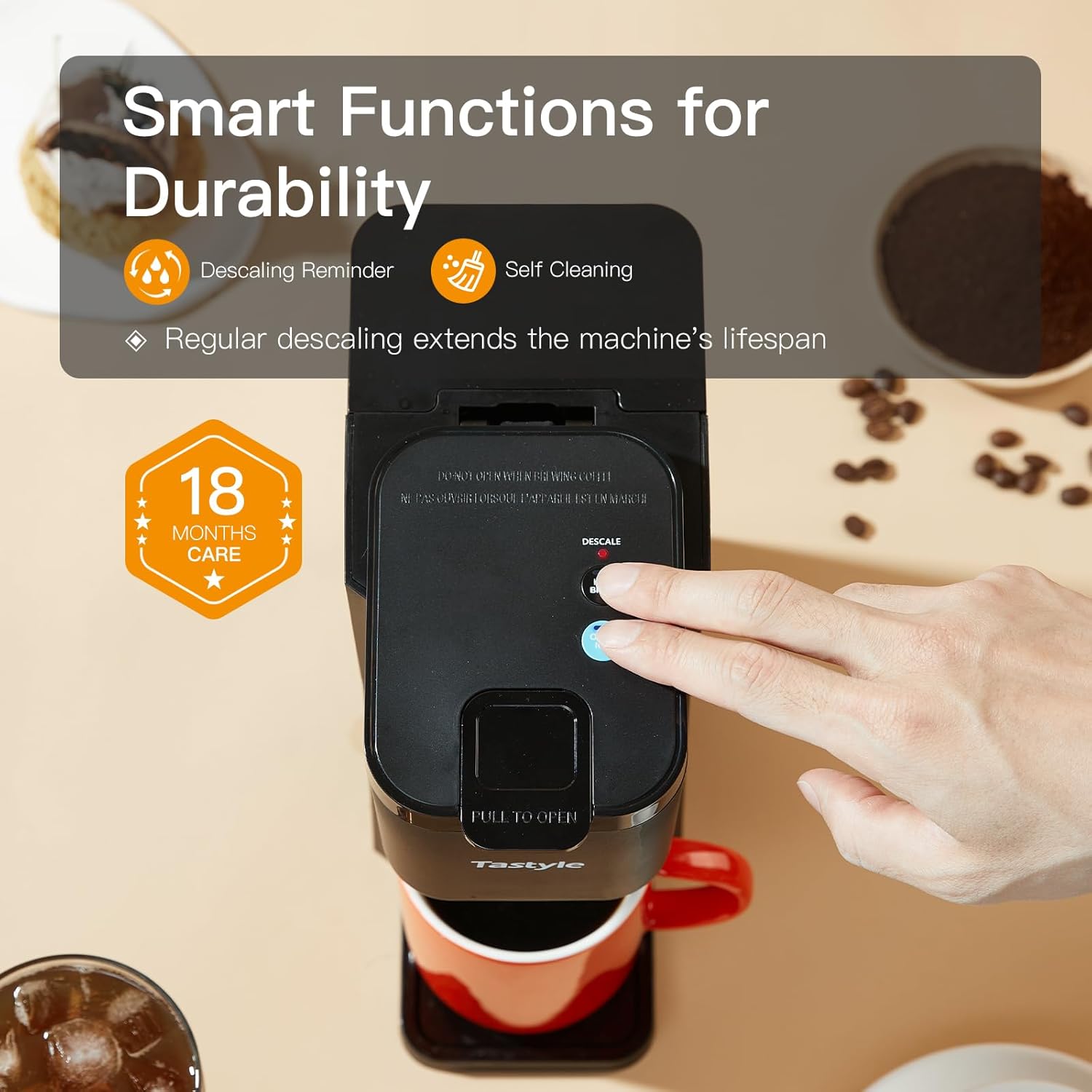 Mini Hot and Iced Coffee Maker Single Serve - Image 7