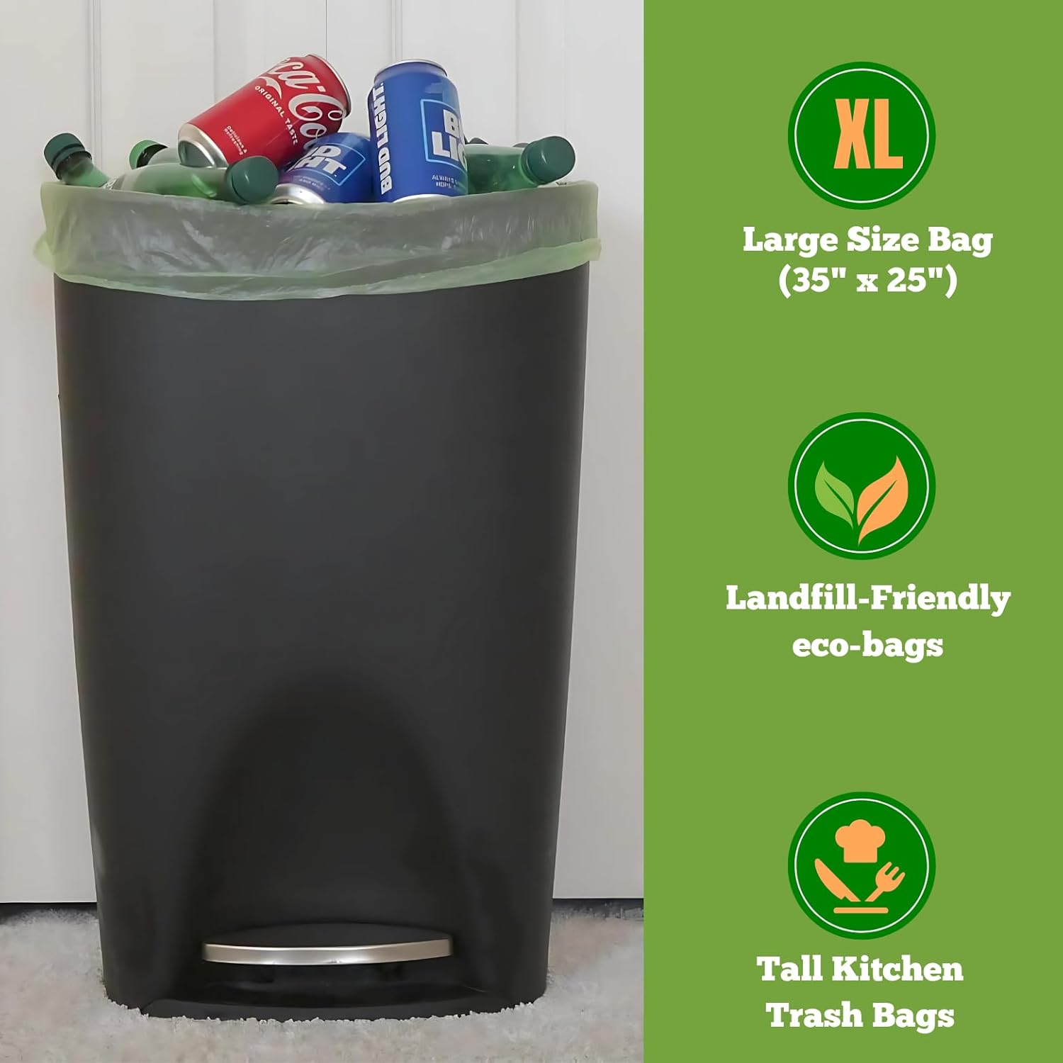 Eco-Friendly Tall Kitchen Trash Bags - Image 5