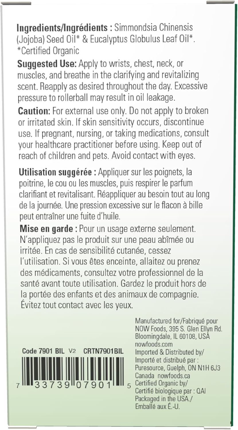NOW Foods Eucalyptus Roll-On Essential Oil - Image 3