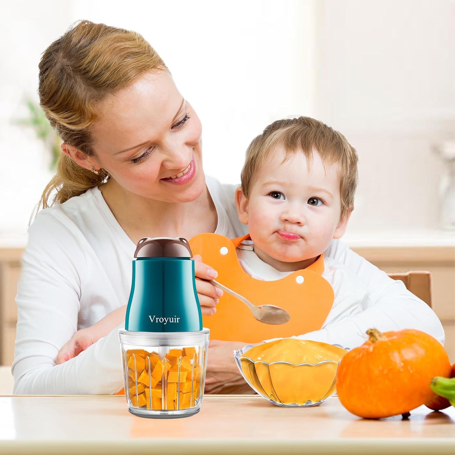 Baby Food Blender with 10 Blades and Glass Bowls - Image 7