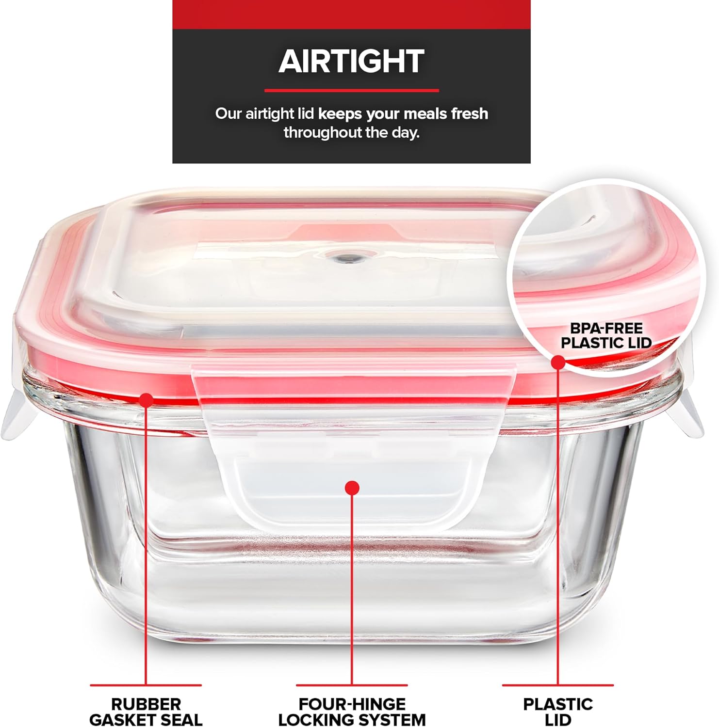 Glass Bariatric Food Containers with Lids - Image 5