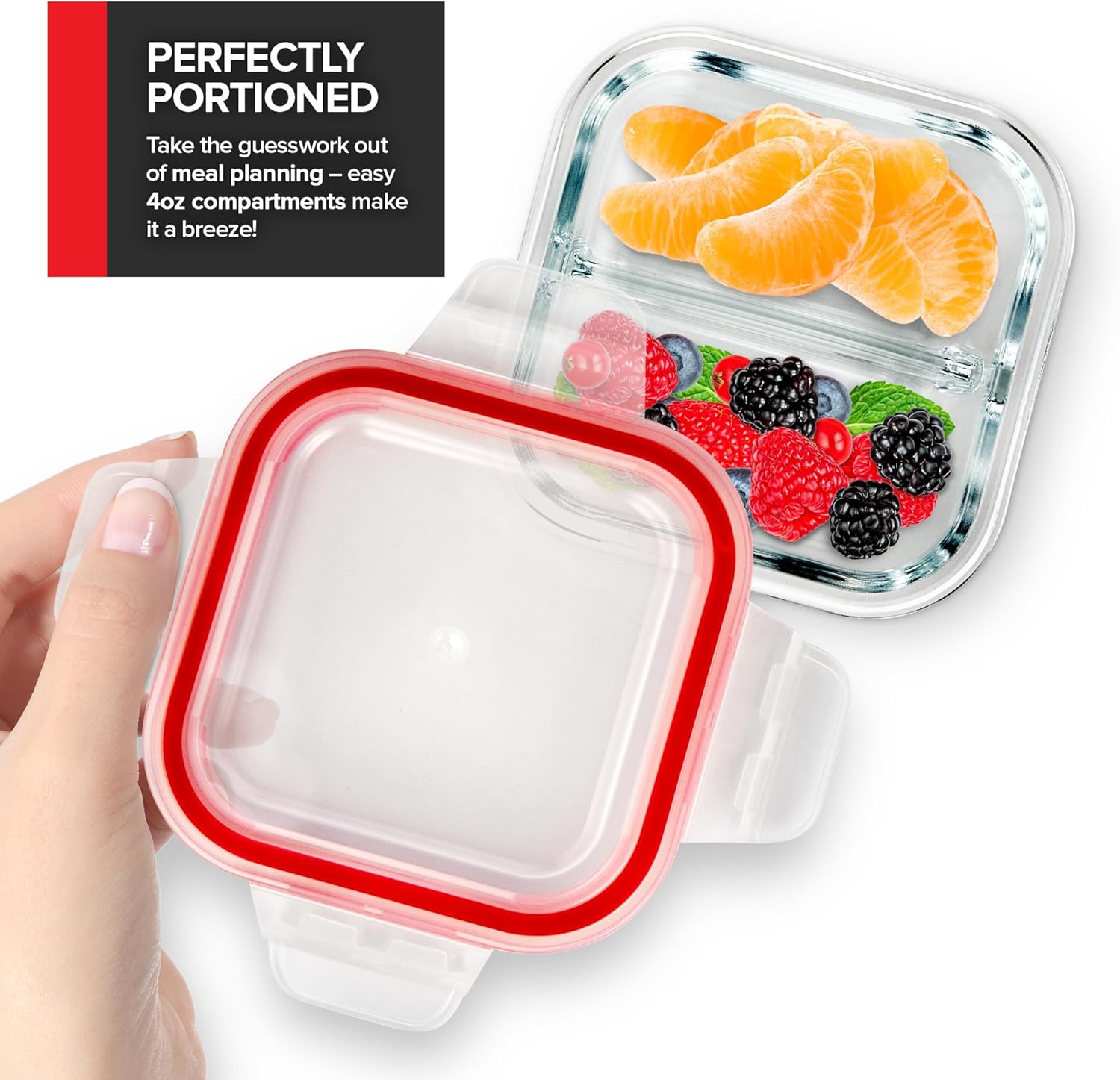 Glass Bariatric Food Containers with Lids - Image 6
