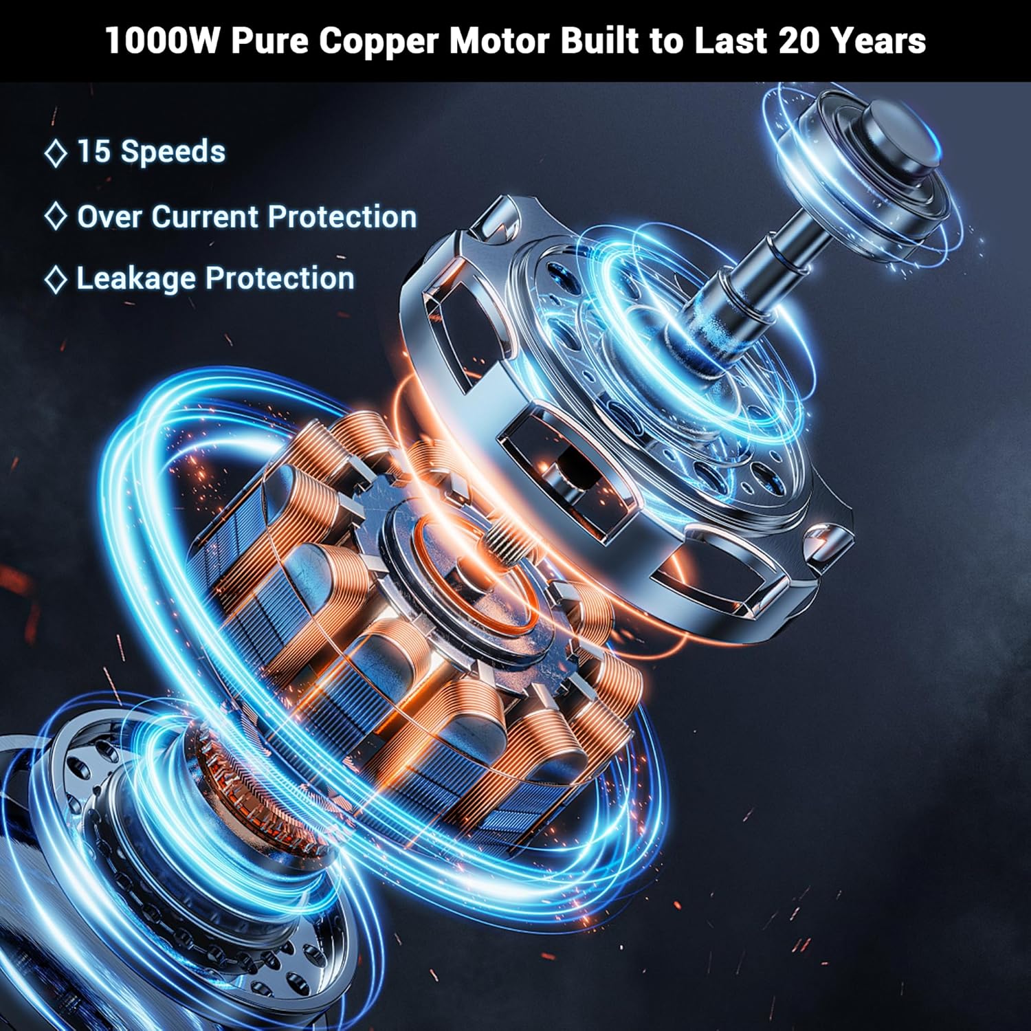 Immersion Blender with 15 Speed and Turbo Mode - Image 3