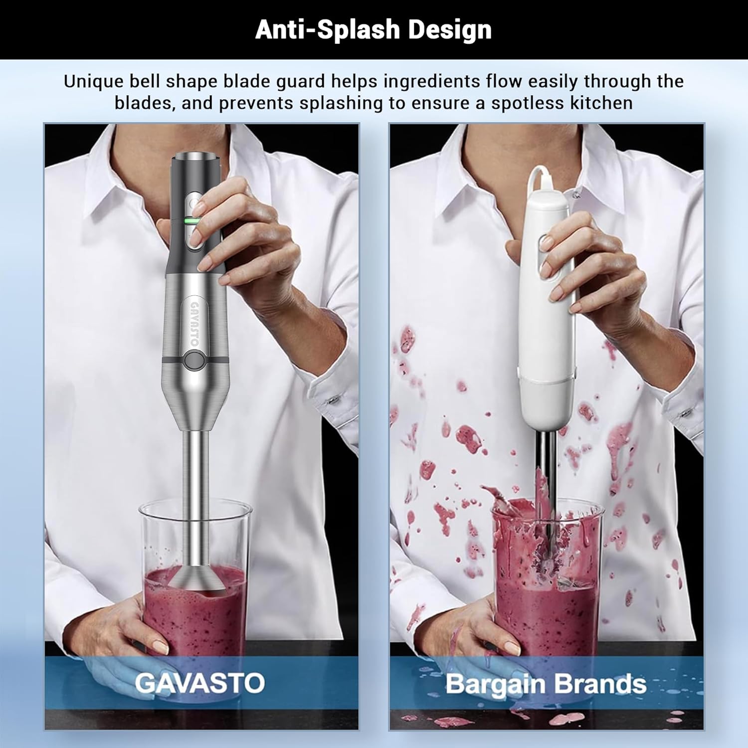 Immersion Blender with 15 Speed and Turbo Mode - Image 4
