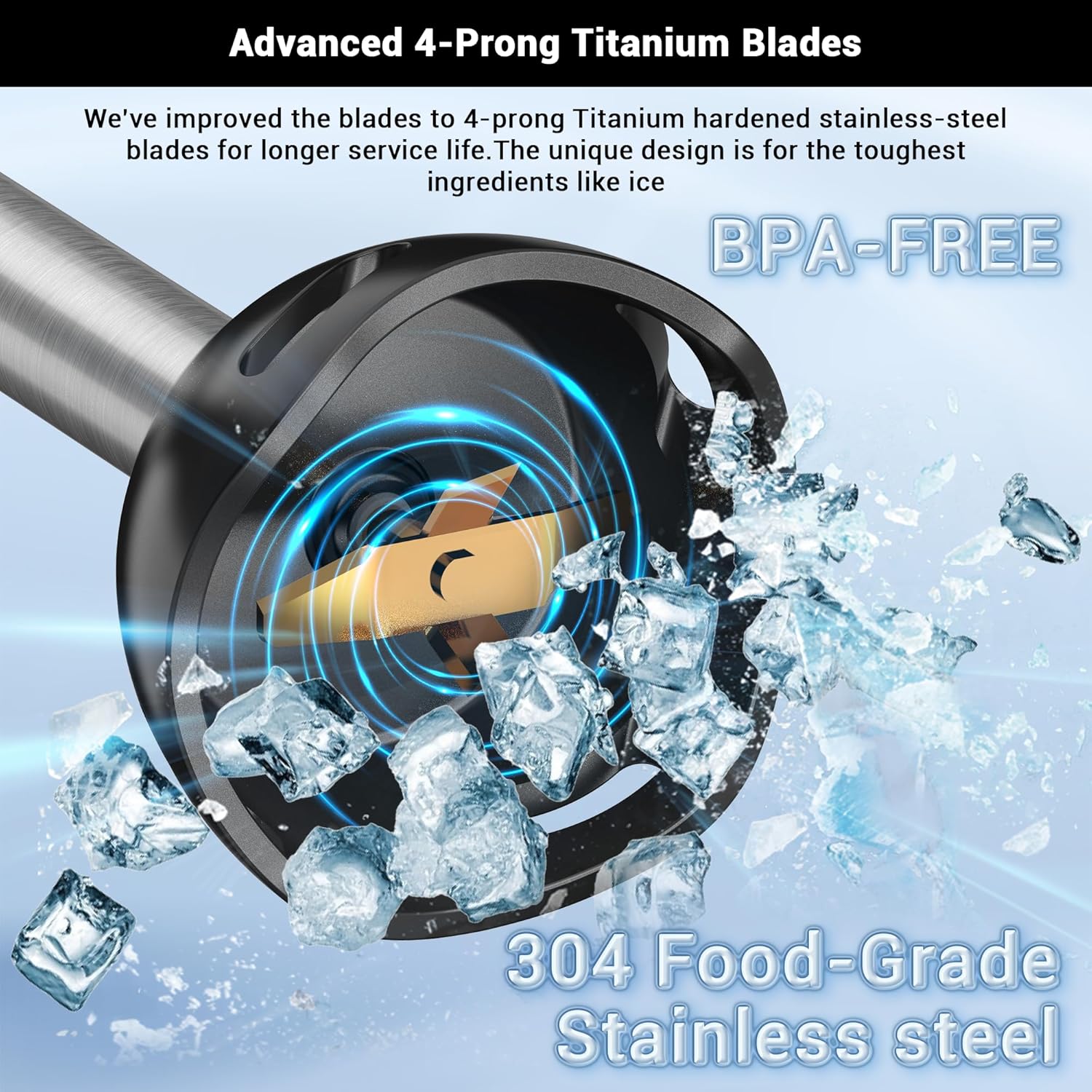 Immersion Blender with 15 Speed and Turbo Mode - Image 6