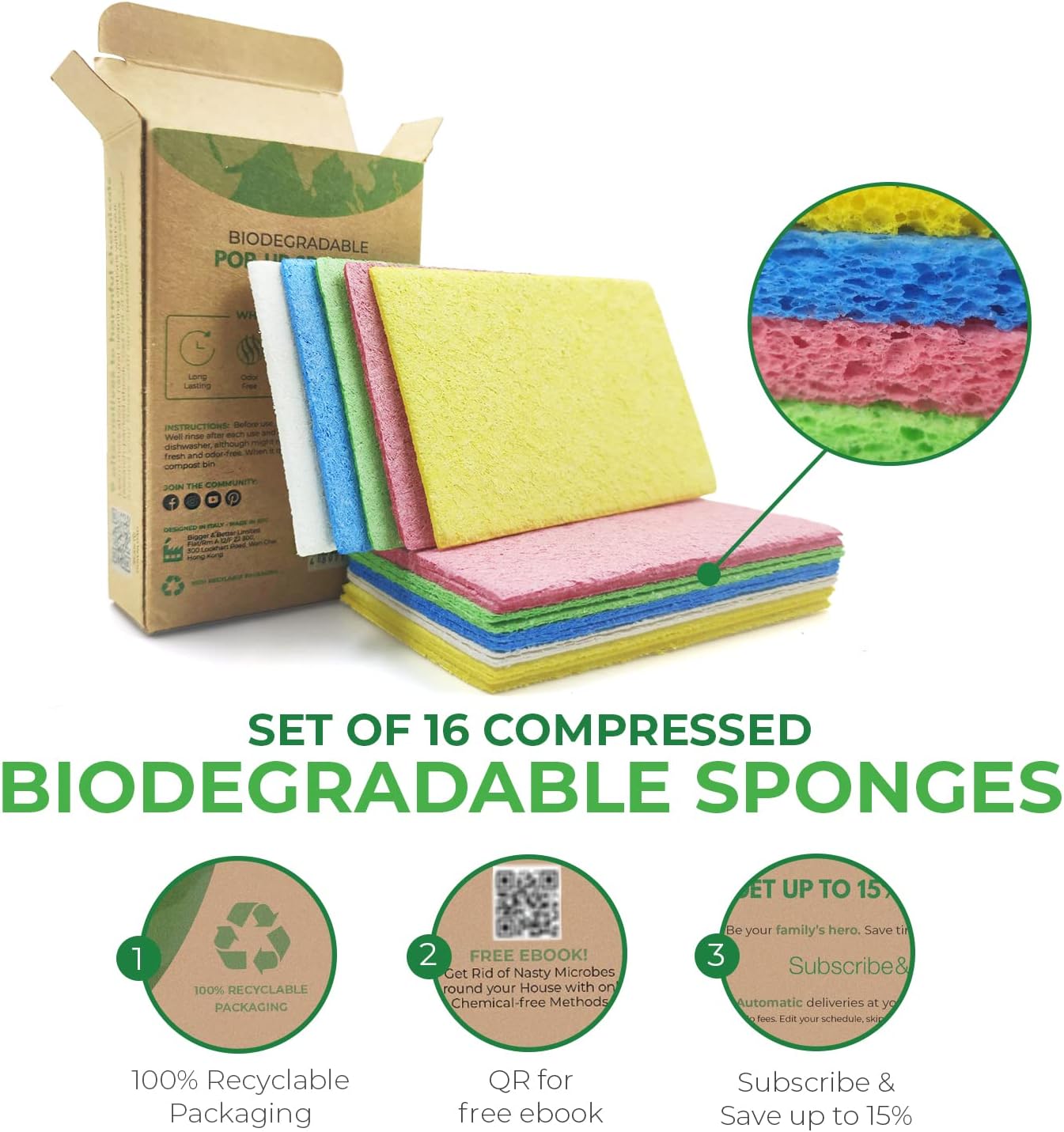 Biodegradable Cellulose Compressed Sponges - Image 4