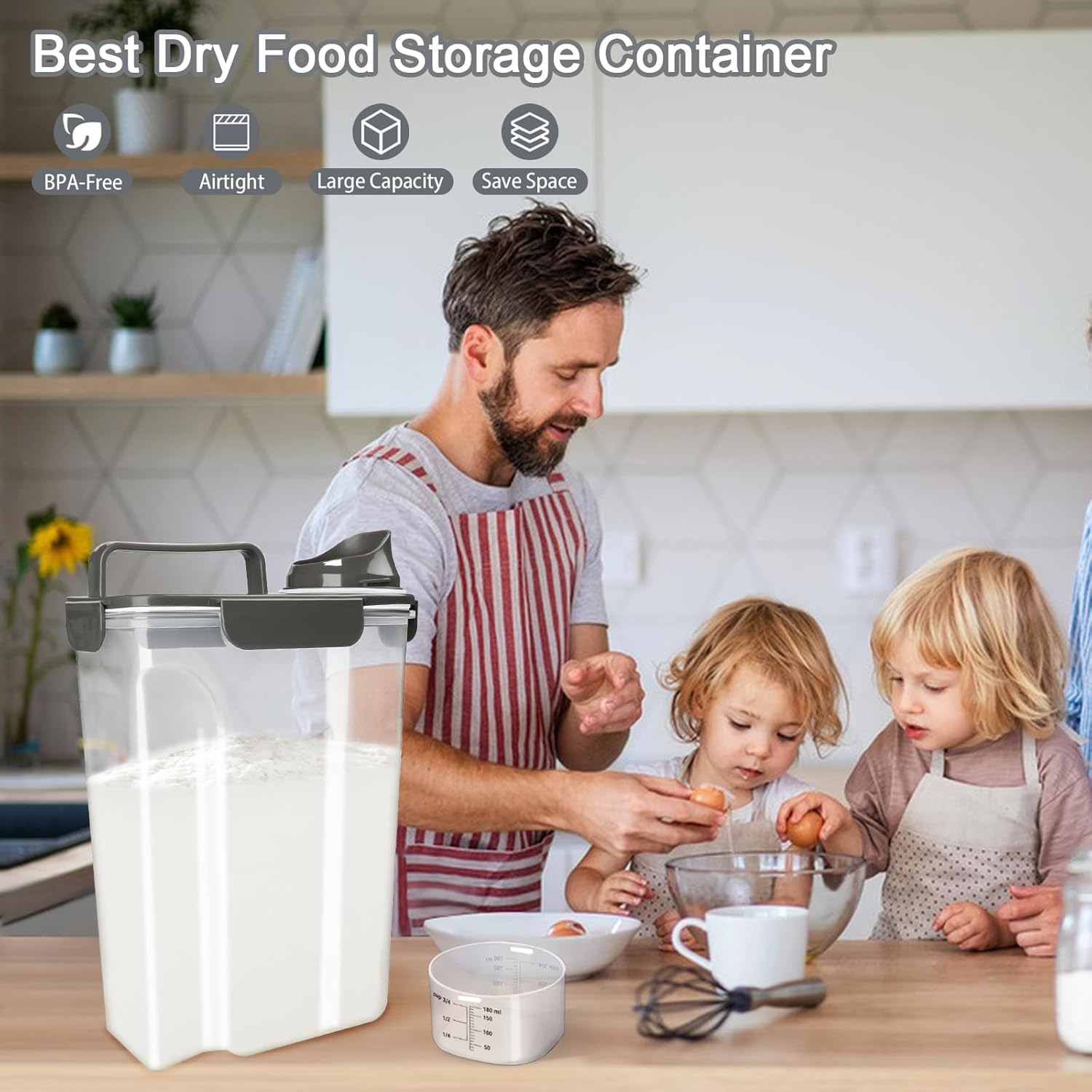 Airtight Food Storage Container with Pouring Spout - Image 7