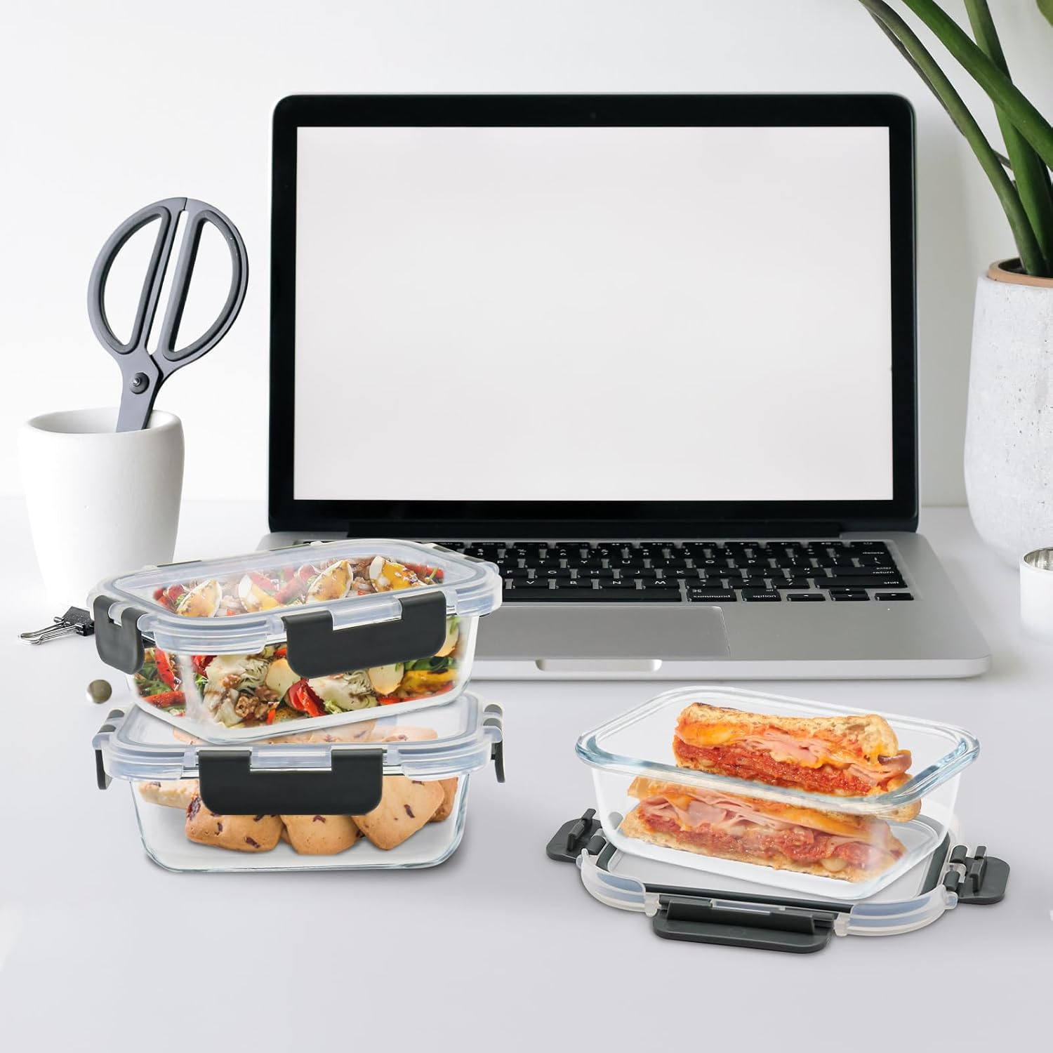 24-Piece Glass Food Storage Containers Set - Image 7