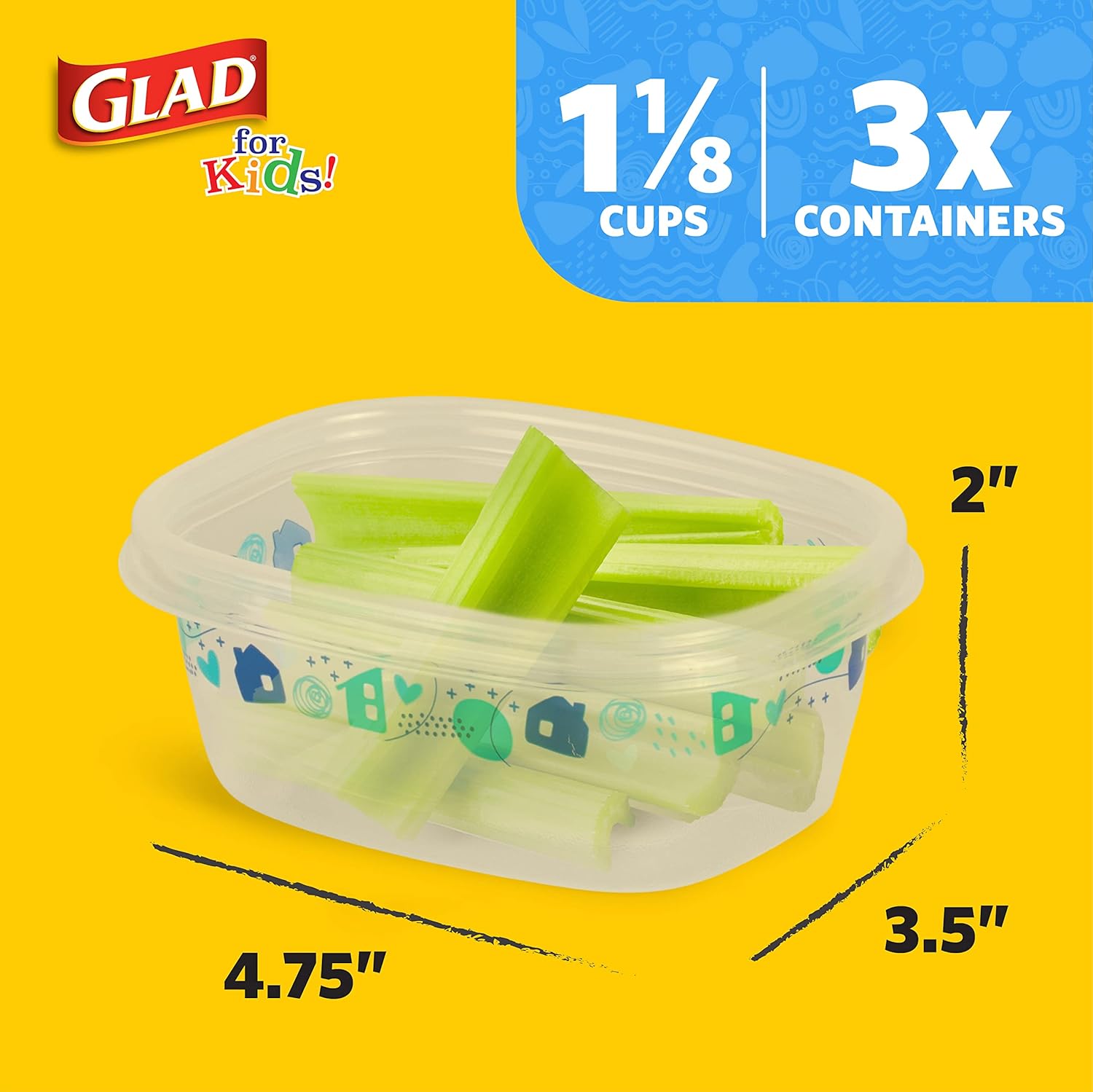 GladWare Kids Food Storage Containers Variety Pack - Image 7