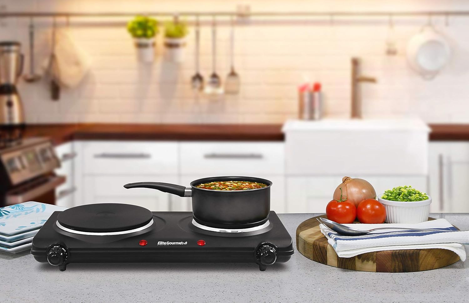 Elite Gourmet Electric Hot Plate - Image 3