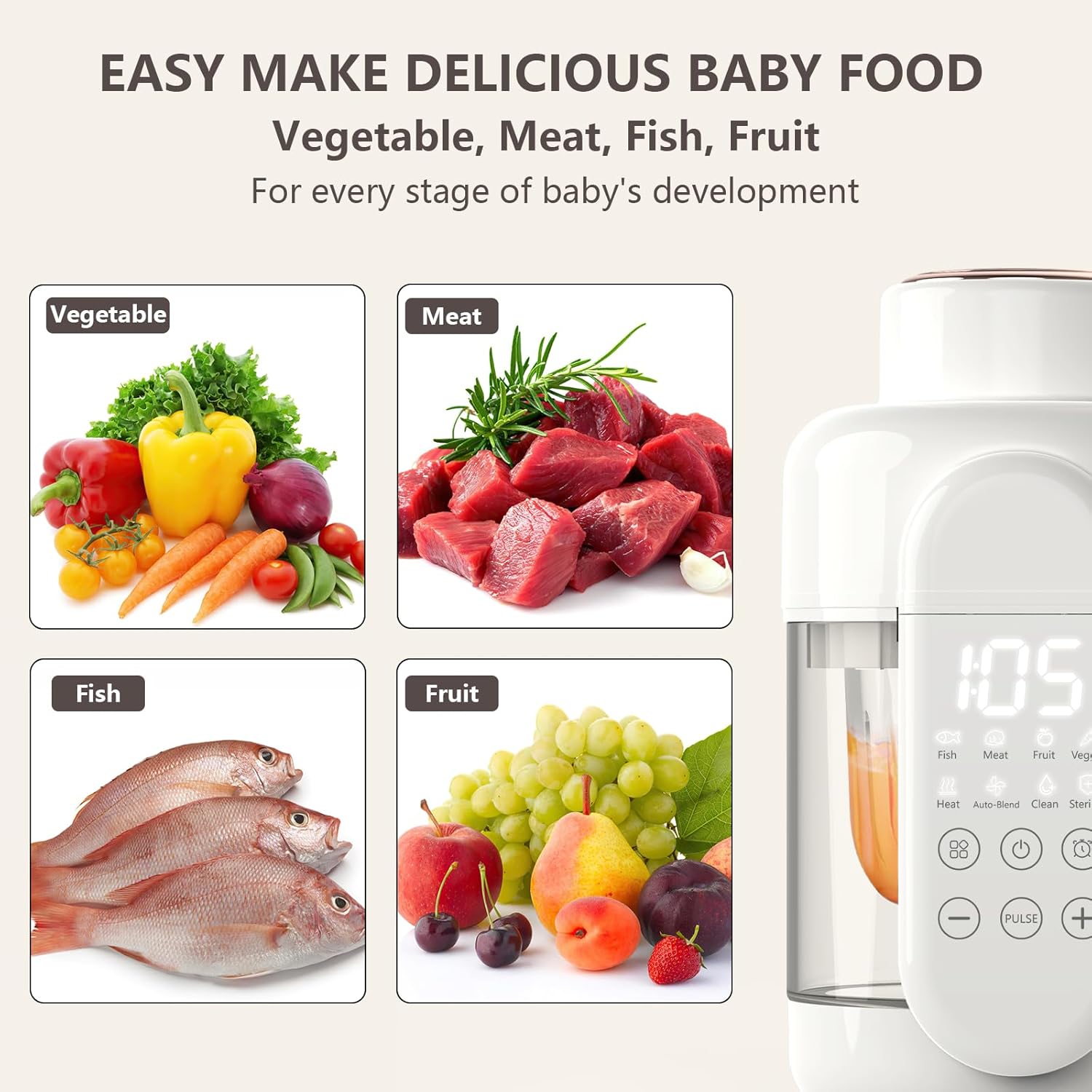 Baby Food Maker And 9 In 1 Puree Maker - Image 6