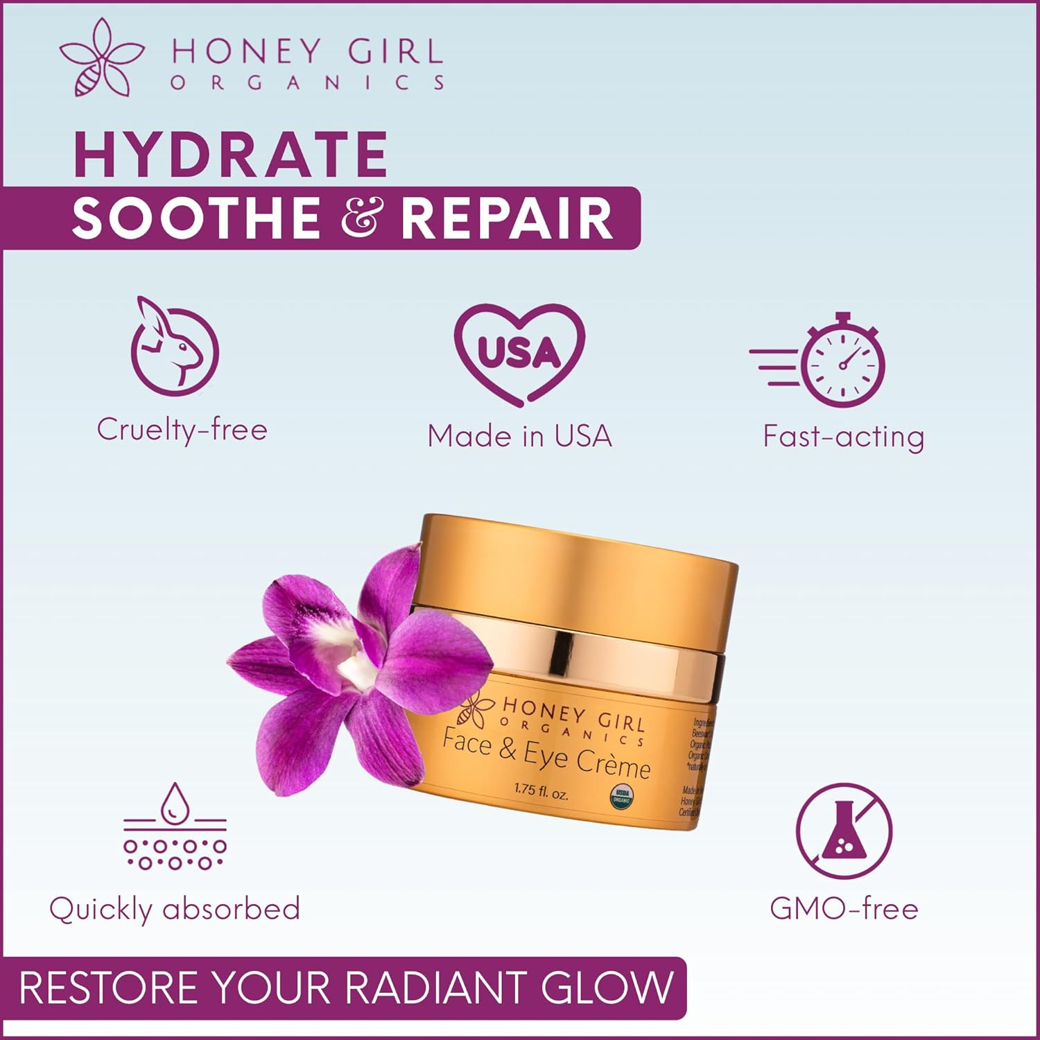 Honey Girl Organics Face & Eye Crème - Image 5