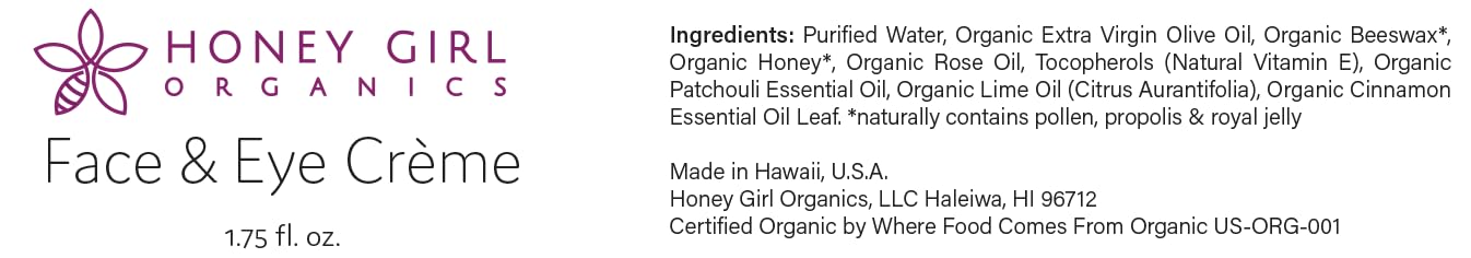 Honey Girl Organics Face & Eye Crème - Image 7