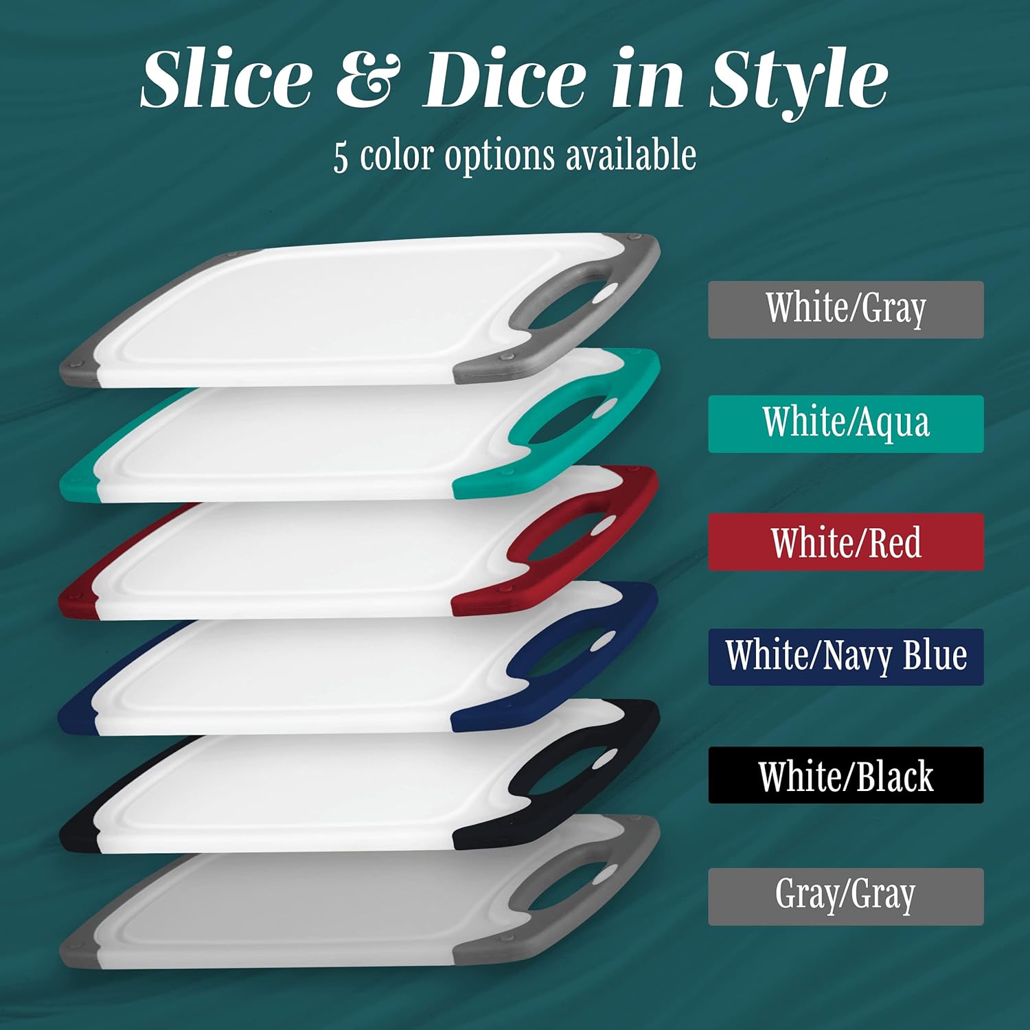 BPA-Free Reversible Cutting Board Set - Image 9