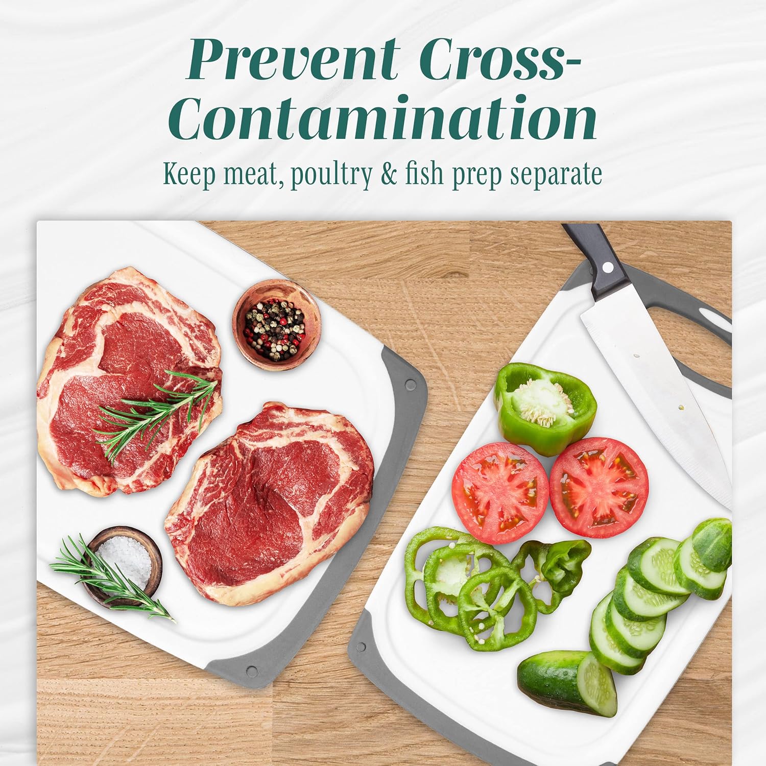 BPA-Free Reversible Cutting Board Set - Image 10