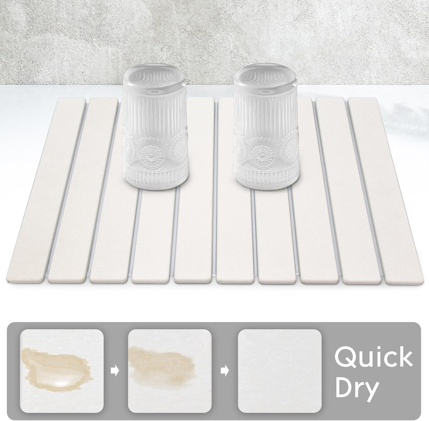 Large Stone Dish Drying Mats for Kitchen Counter - Image 4