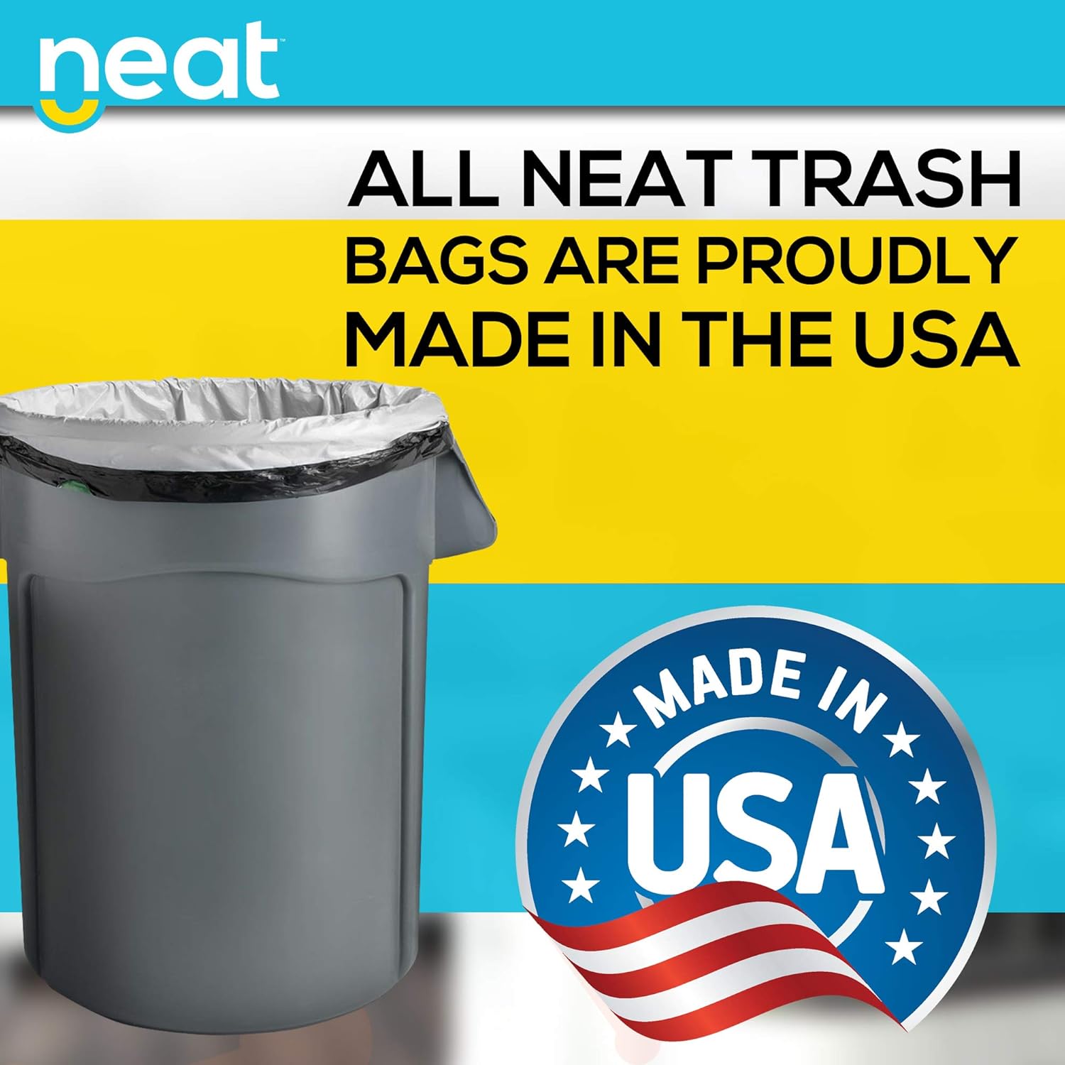 Neat Tall Kitchen 13 Gallon Drawstring Trash Bags - Image 9