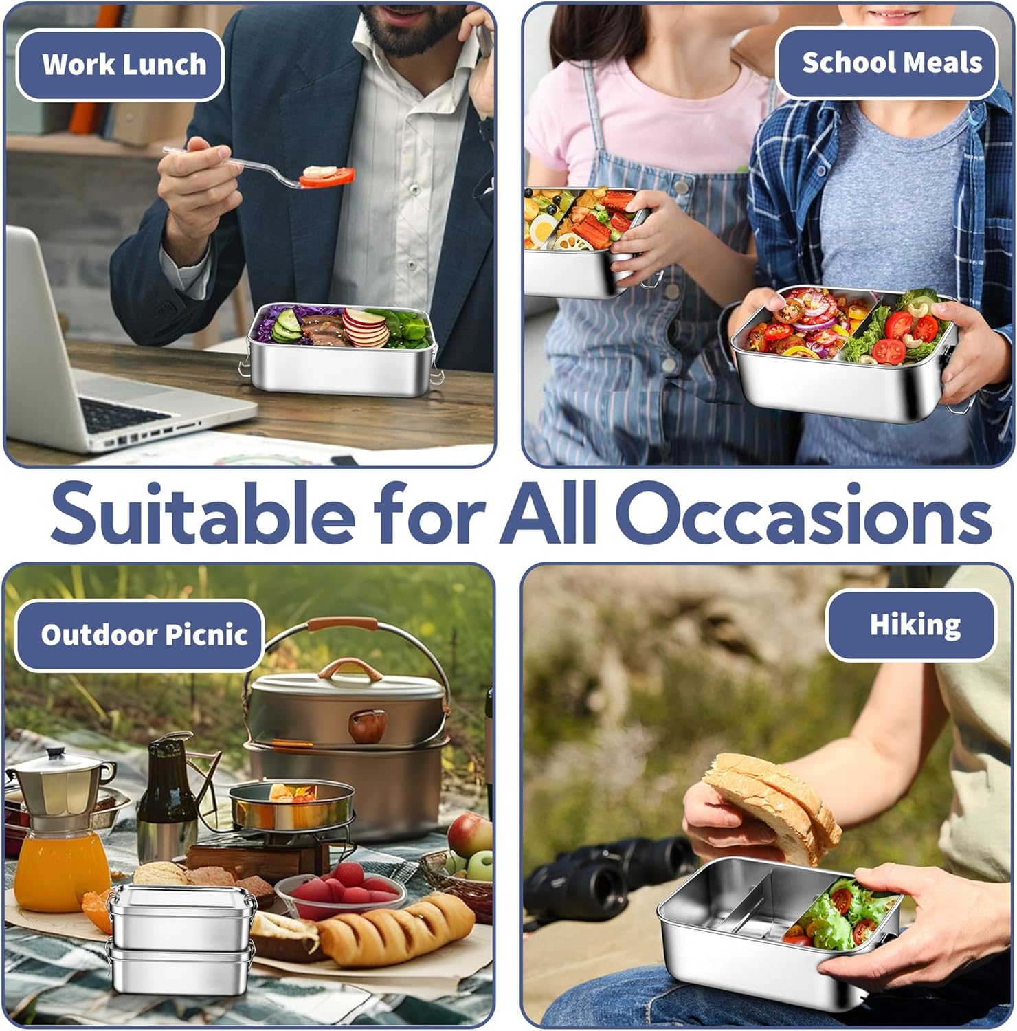 Stainless Steel Bento Box - Image 8